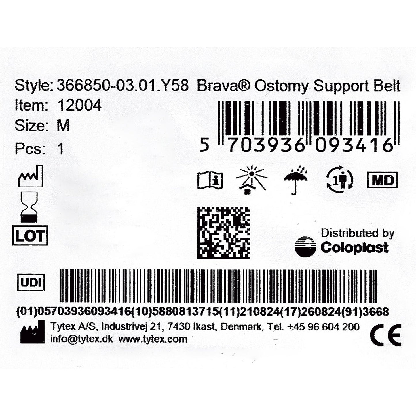 Brava® Support Belt for Ostomy Appliance, fits 31 – 35 inch waists 12004