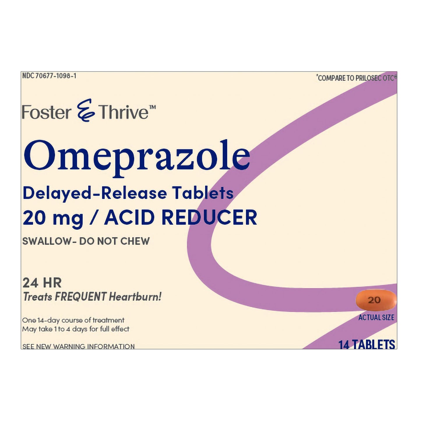 Foster & Thrive™ Omeprazole 20 mg Delayed Release Tablets 70677109801