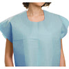 Exam Cape Blue One Size Fits Most Front / Back Opening Without Closure Unisex - 70219N