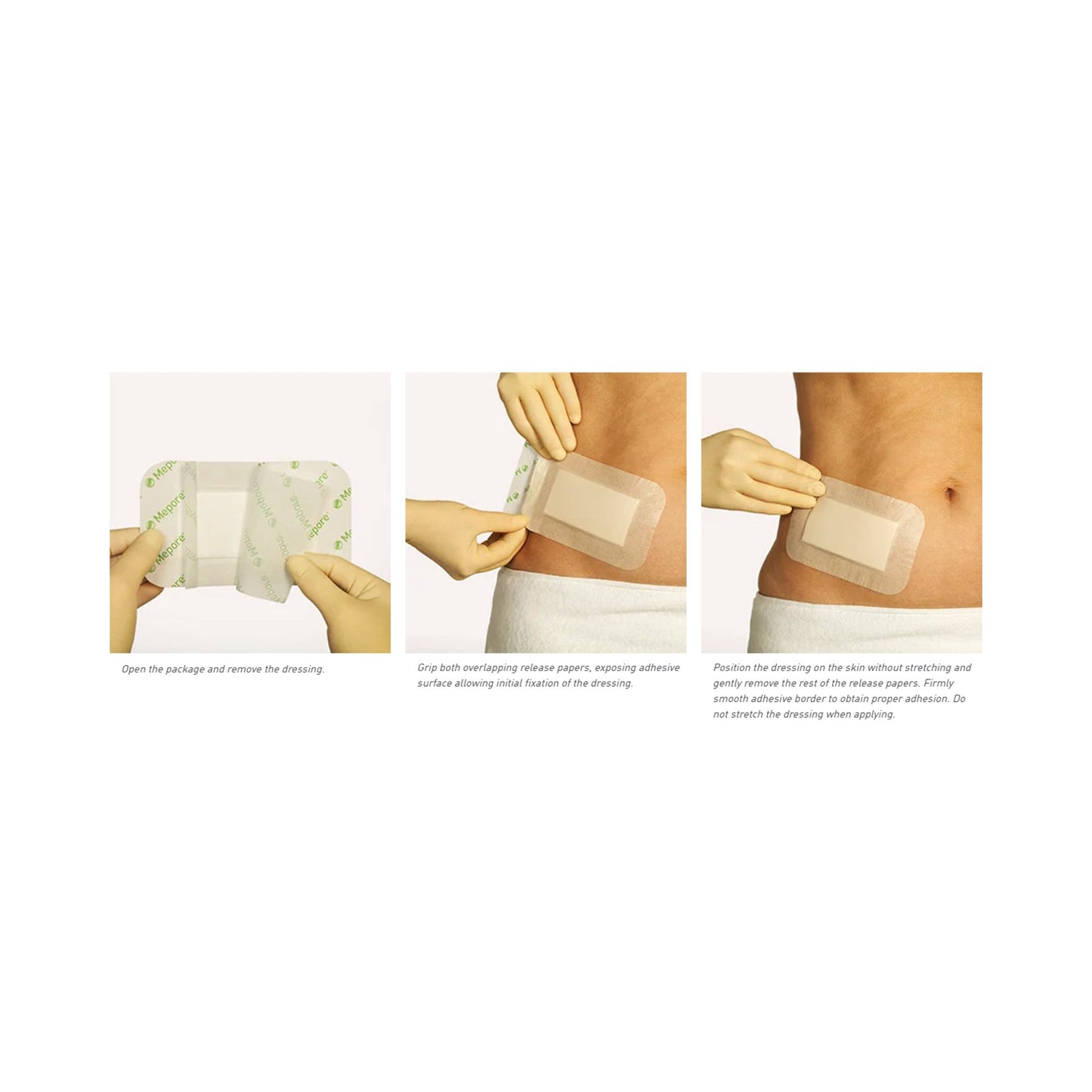 Mepore® Pro Adhesive Dressing, 3-2/3 x 6 Inch 671090