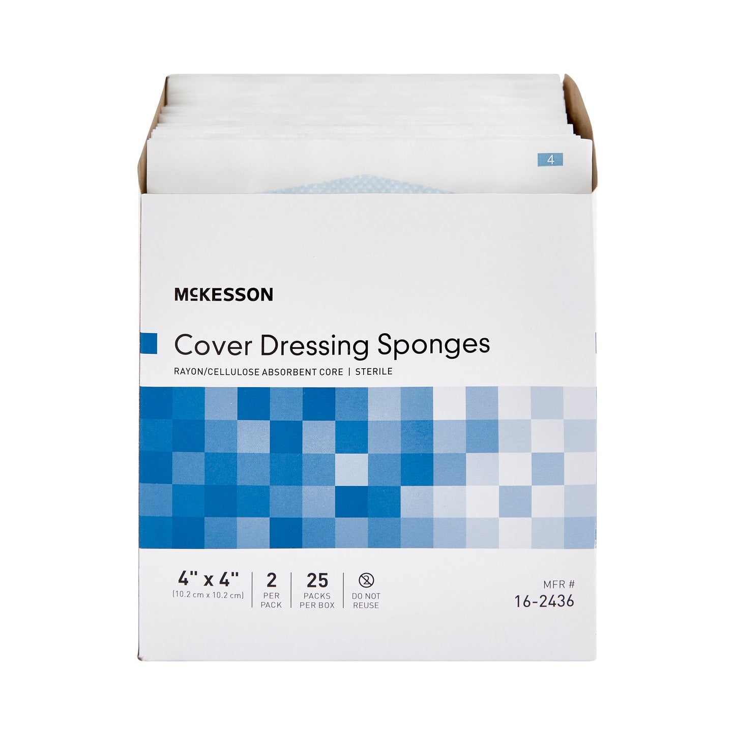 McKesson Sterile Nonwoven Sponge, 4 x 4 Inch 16-2436