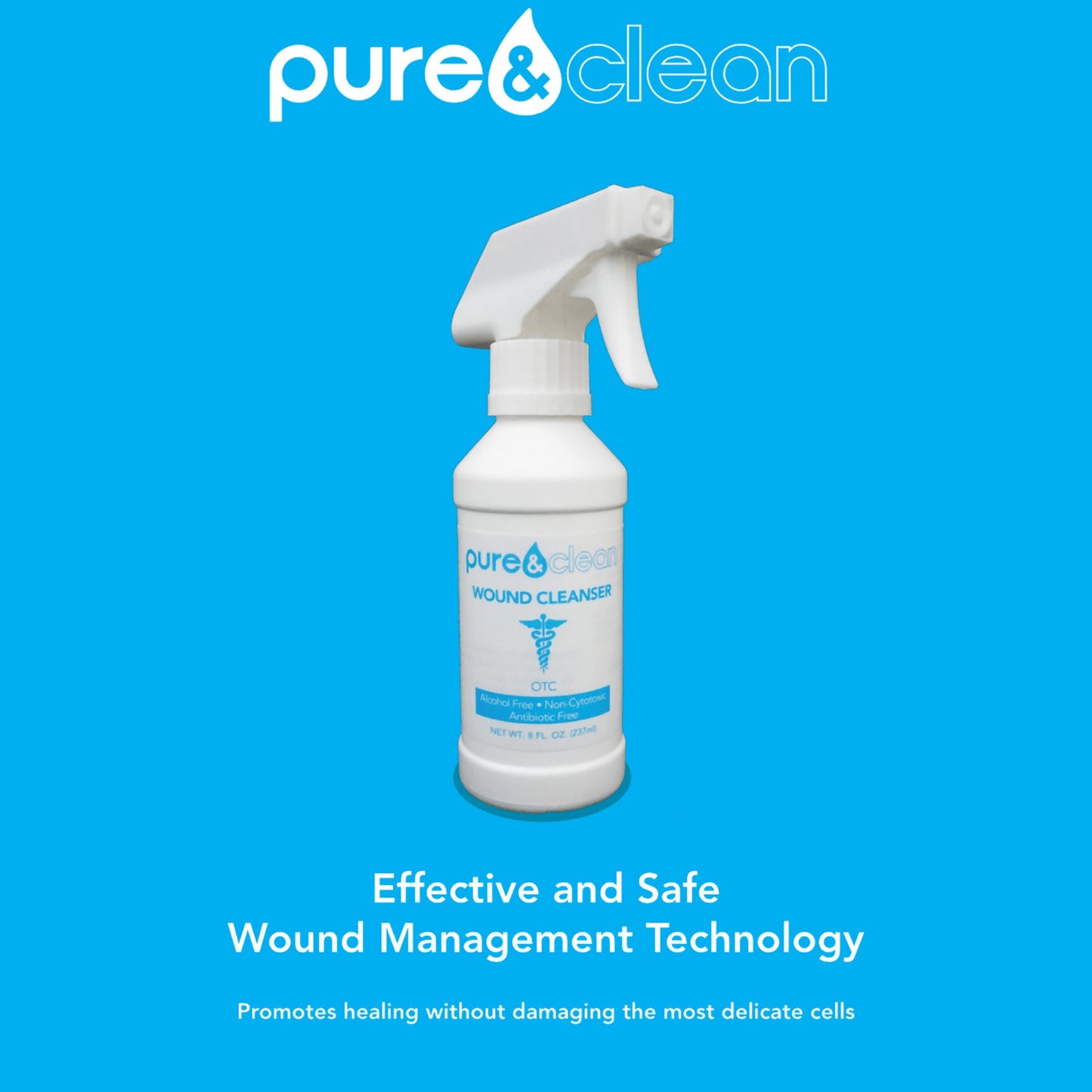 Pure & Clean Wound Cleanser, 8-ounce pump bottle 852421007027