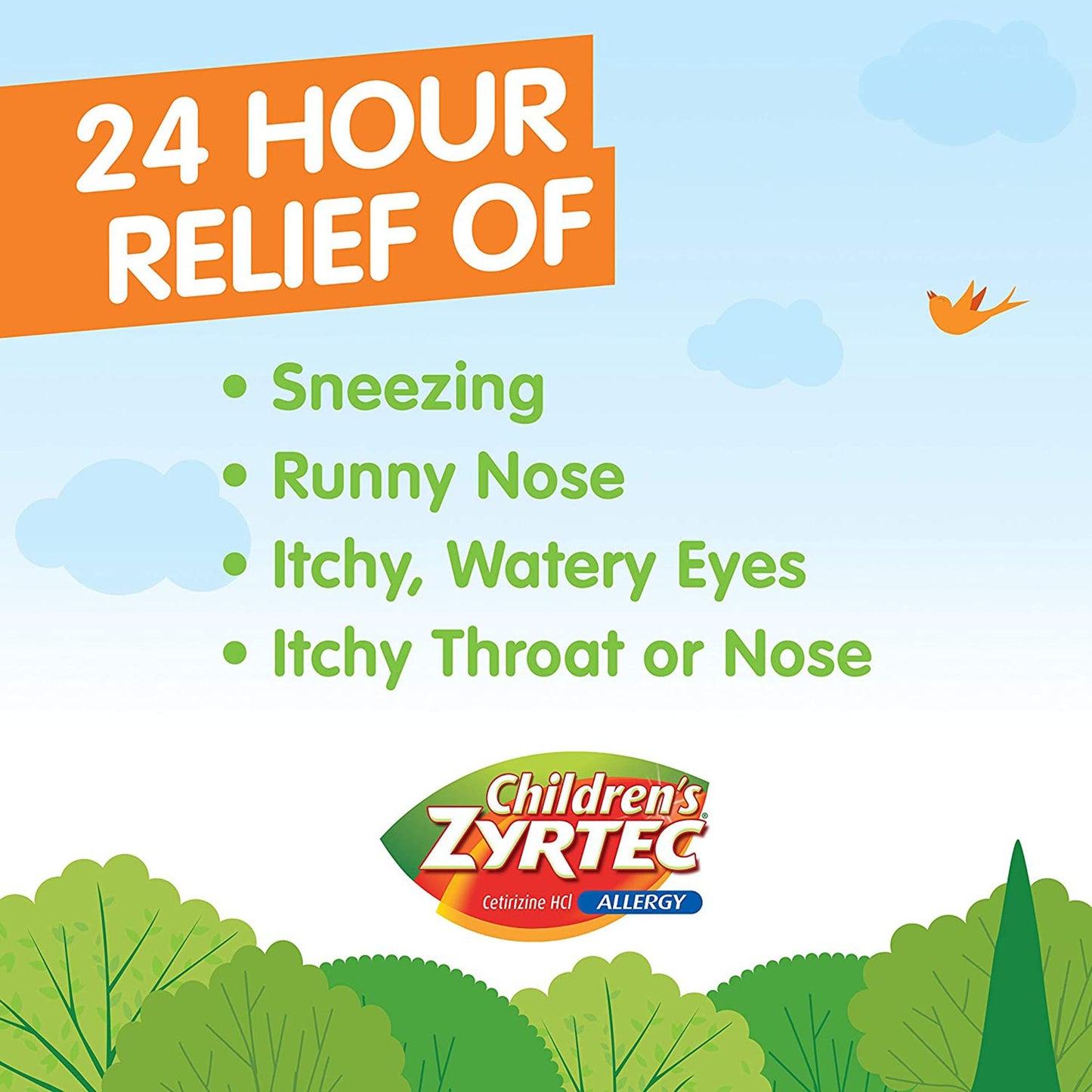 Children's Zyrtec Cetirizine Allergy Relief 50580072105