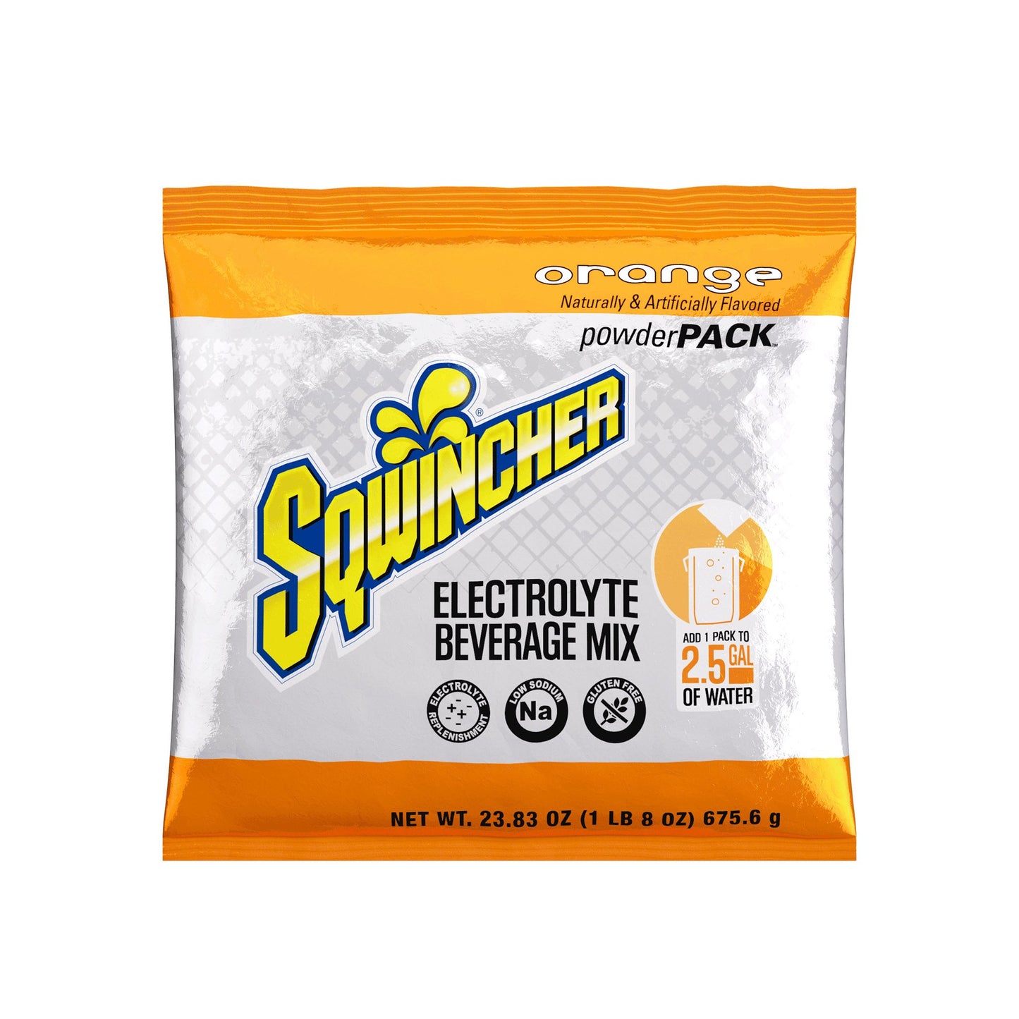 Oral Electrolyte Solution Sqwincher® Powder Pack® Orange Flavor 23.83 oz. Electrolyte - 159016041