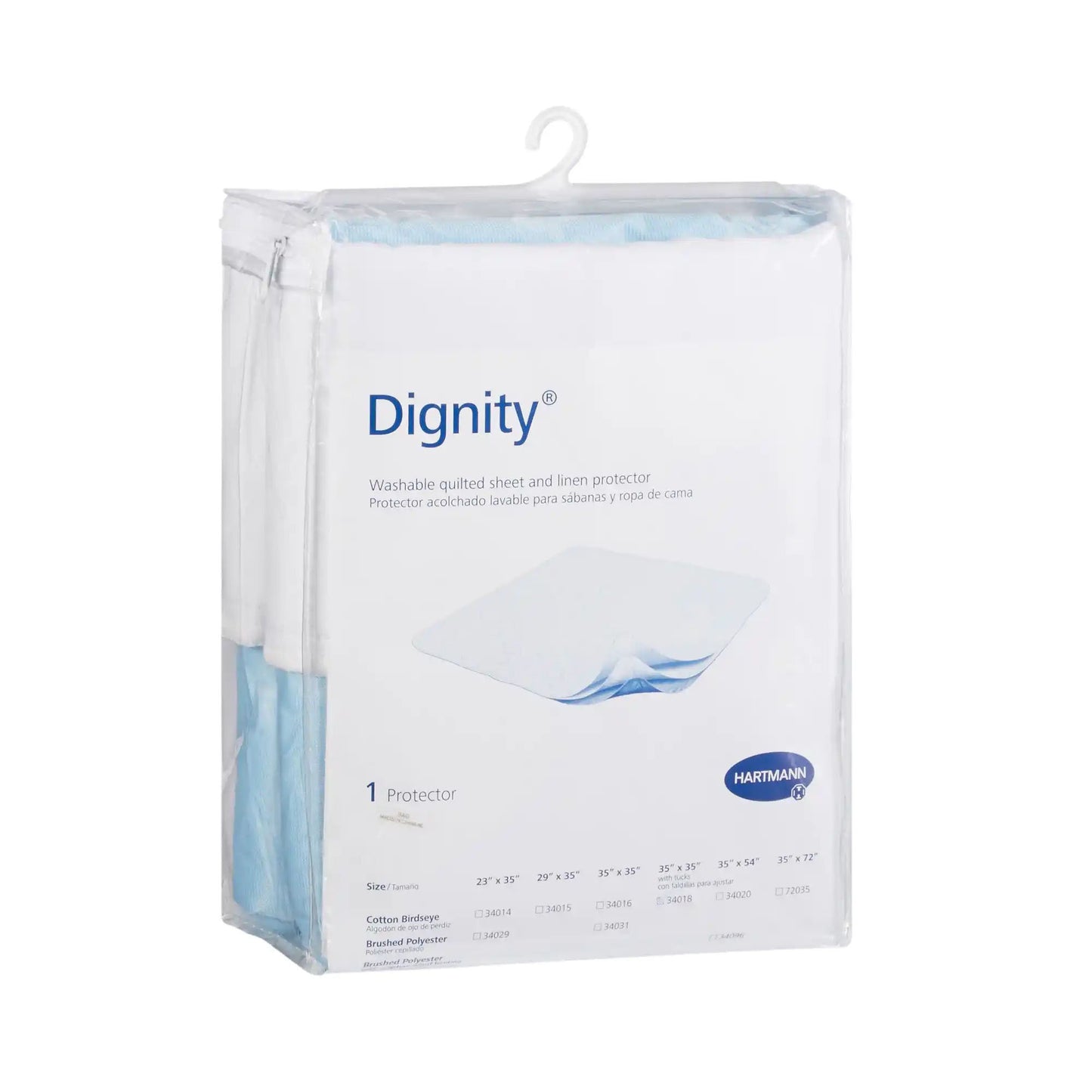 Reusable Underpad Dignity® Washable Sheet Protector 35 X 72 Inch Cotton Moderate Absorbency - 72035