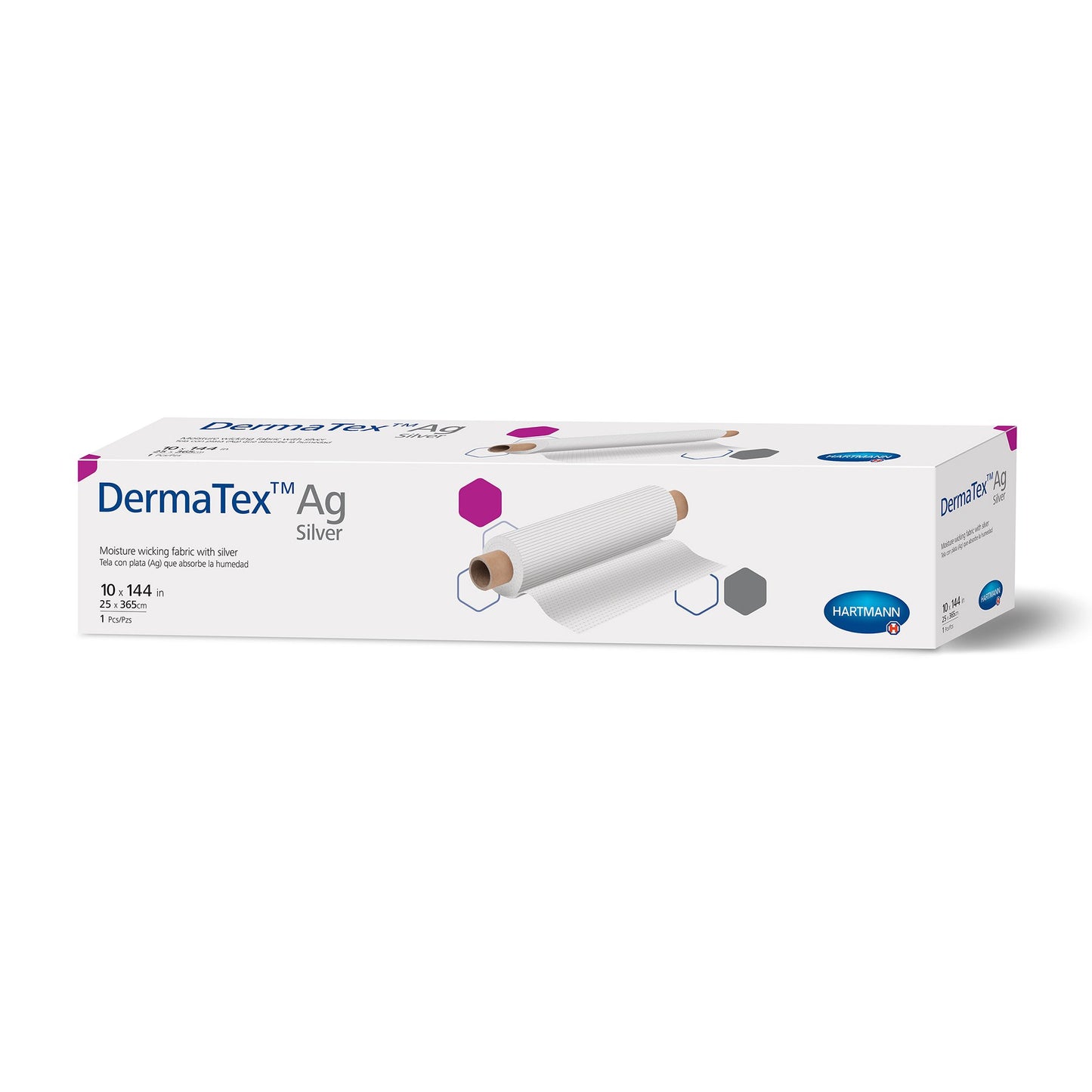 Silver Moisture Wicking Fabric DermaTex™ Ag 10 X 144 Inch Roll Sterile - 15700003