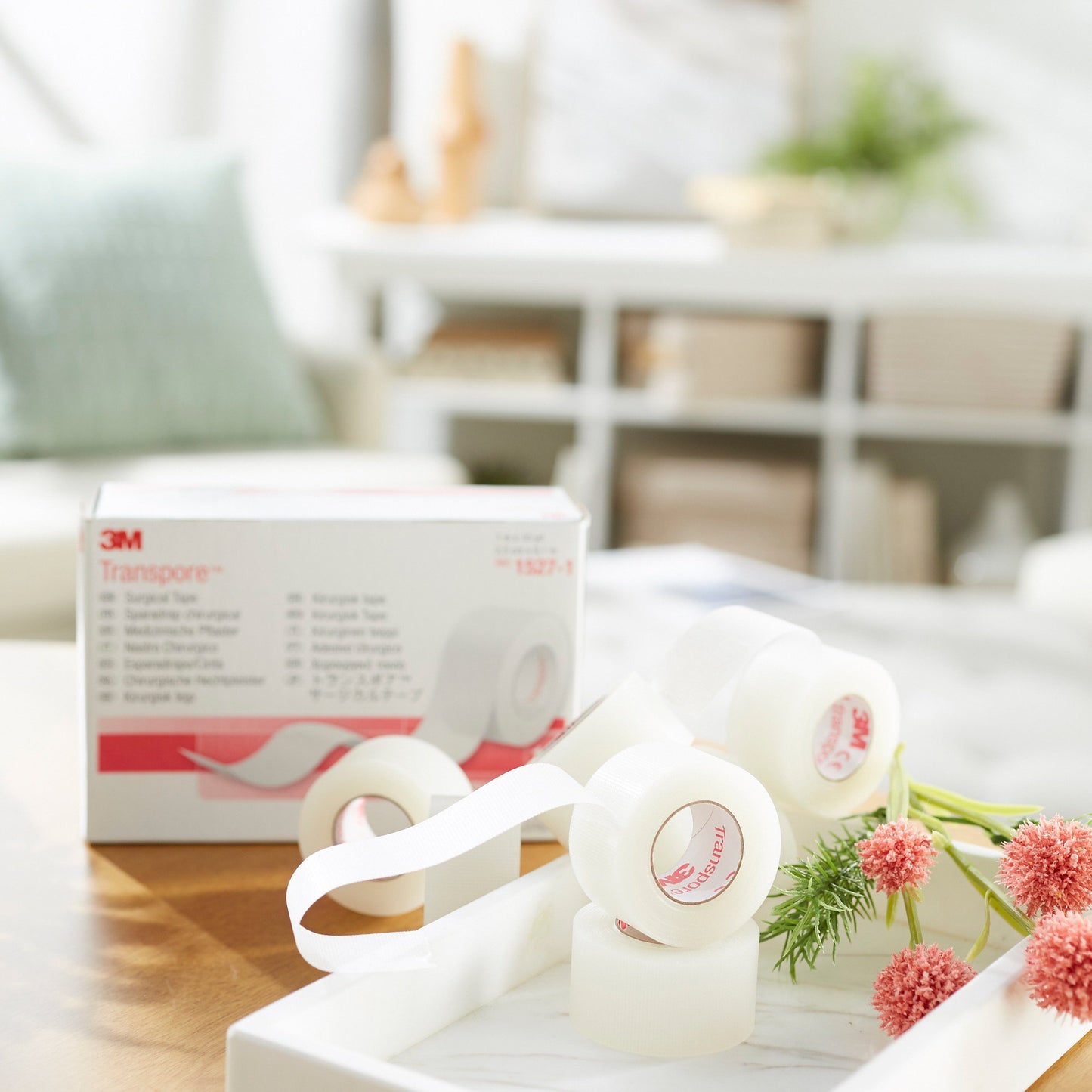 3M™ Transpore™ Plastic Medical Tape, 1 Inch x 10 Yard, Transparent 1527-1