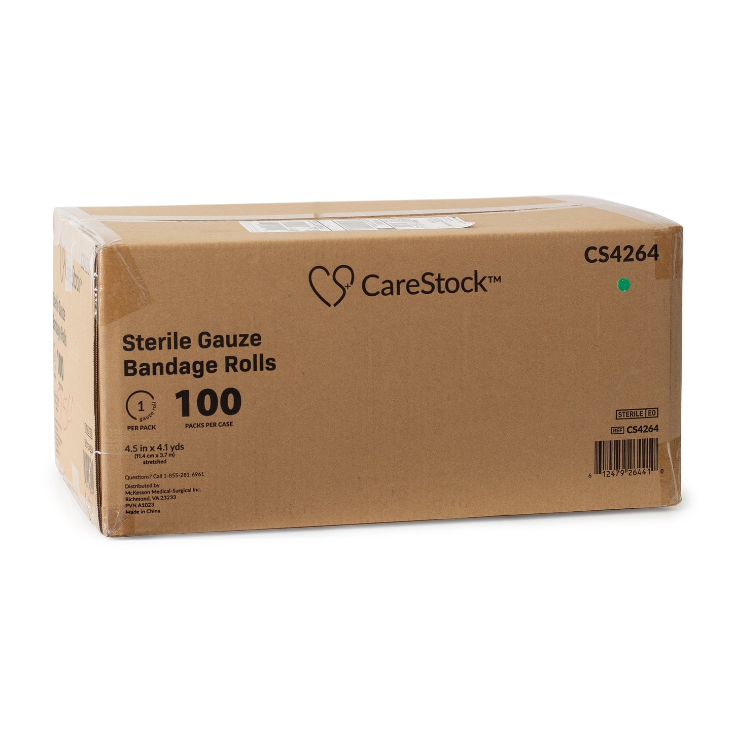 CareStock™ Sterile Gauze Bandage Roll, Sterile, 4.5 Inch x 4.1 Yard CS4264