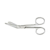 Bandage Scissors Lister 5-1/2 Inch Length Floor / Office Grade Stainless Steel Finger Ring Handle Angled Blunt Tip / Blunt Tip T-190