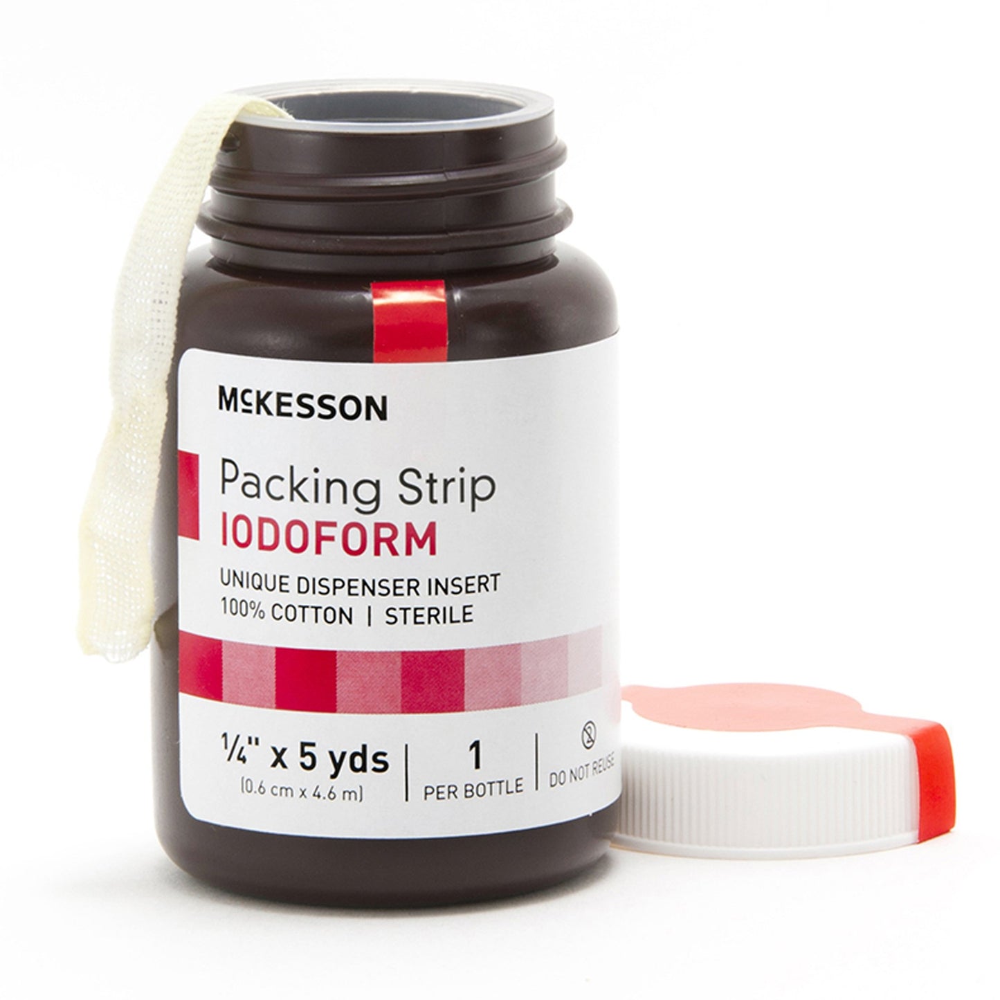McKesson Iodoform Wound Packing Strip, ¼ Inch x 5 Yard 61-59145
