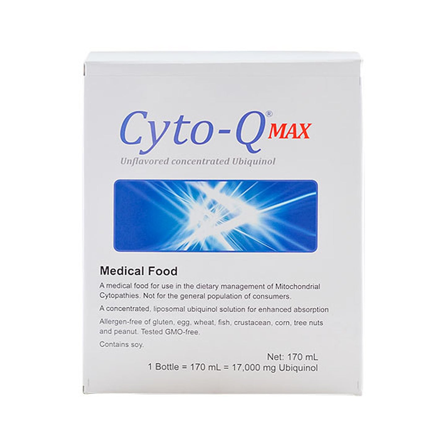 Oral Supplement Cyto-Q® MAX Unflavored Liquid 170 mL Bottle - 1204