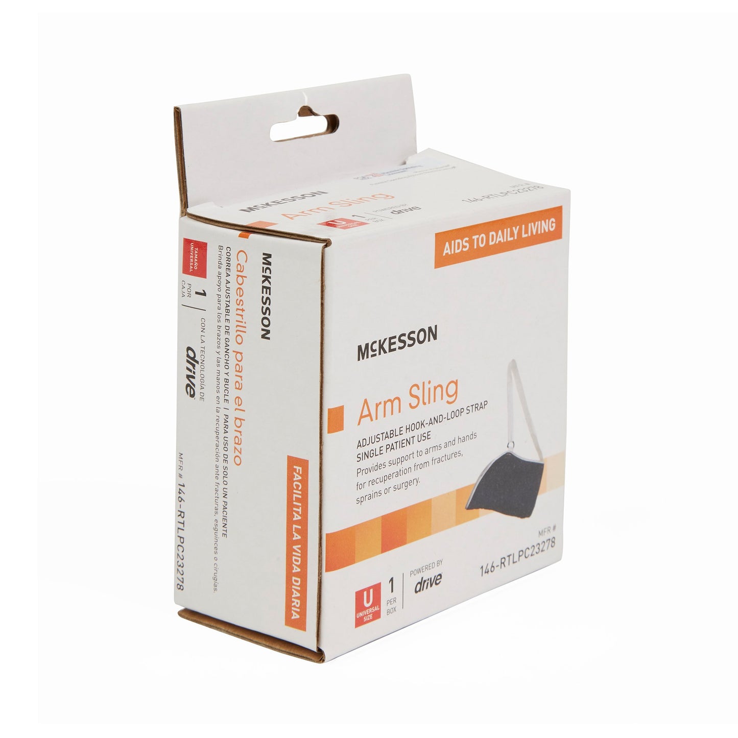 McKesson Universal Blue Cotton / Polyester Arm Sling, One Size Fits Most 146-RTLPC23278