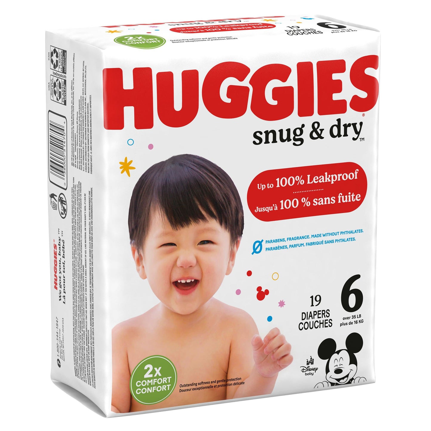 Unisex Baby Diaper Huggies® Snug & Dry Size 6 Disposable Heavy Absorbency - 51470