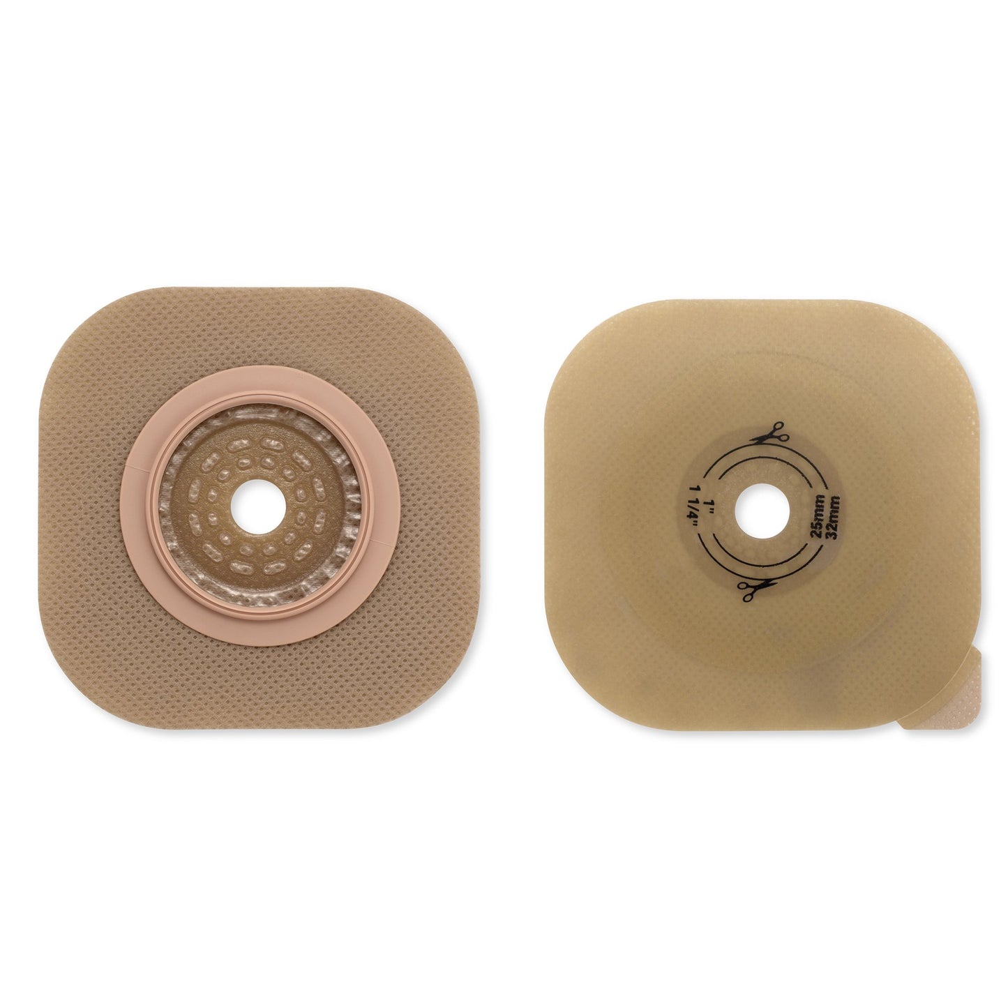 Ostomy Barrier CeraPlus™ New Image™ Trim to Fit, Extended Wear Without Tape 57 mm Flange Red Code Up to 1-3/4 Inch Opening - 15103