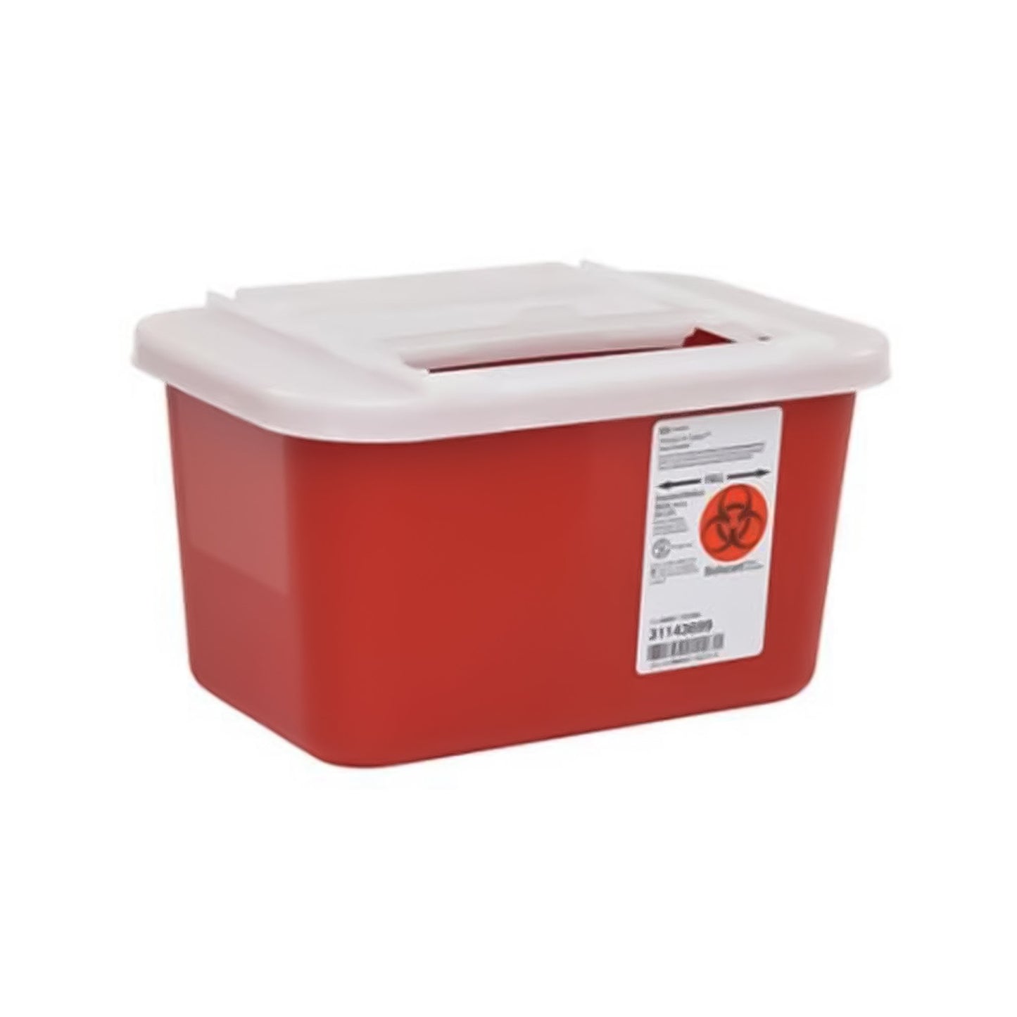 Cardinal Health™ Monoject™ Biohazardous Sharps Container, 1 Gal., 6¼ x 7 x 10½" 31143699