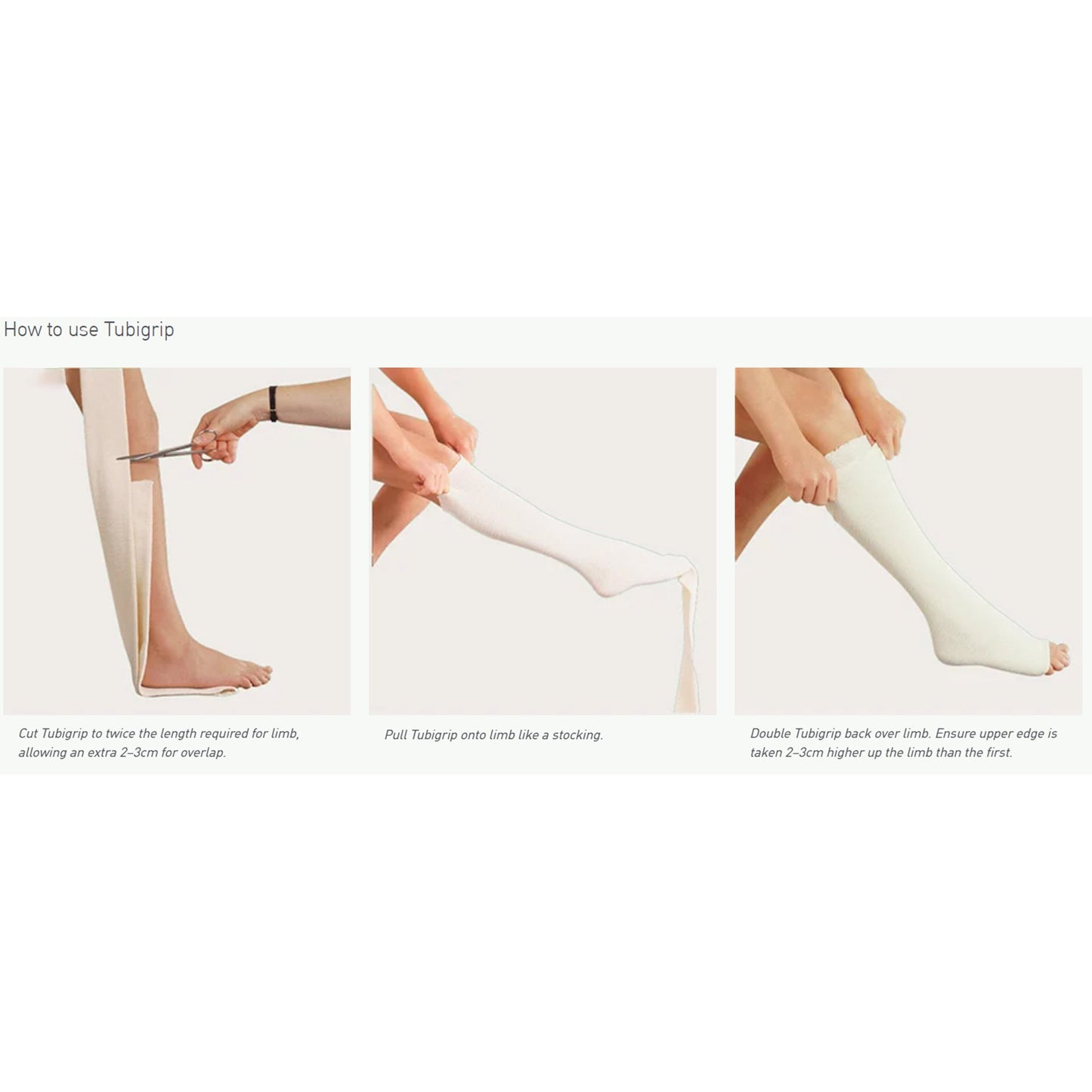 Tubigrip® Pull On Elastic Tubular Support Bandage, 1 Meter, Size F 1523