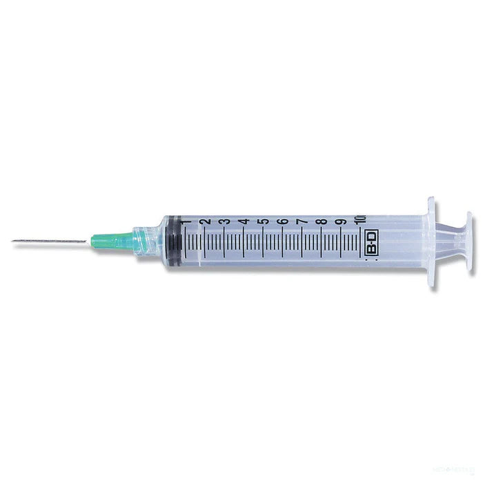 Standard Hypodermic Syringe with Needle PrecisionGlide™ 10 mL 1 Inch 21 Gauge NonSafety Thin Wall - 309642