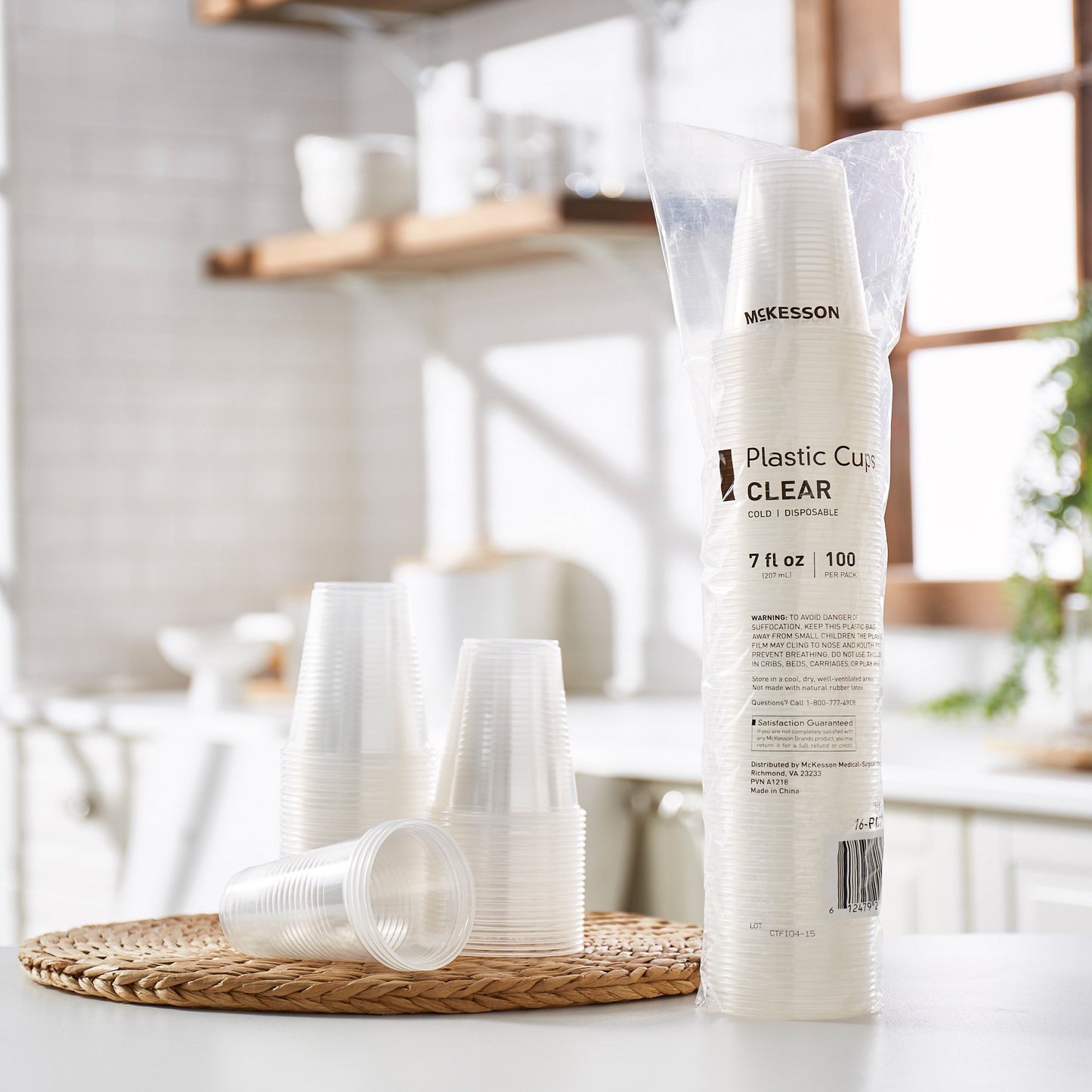 McKesson Polypropylene Drinking Cup, 7 oz., Clear 16-PDC7