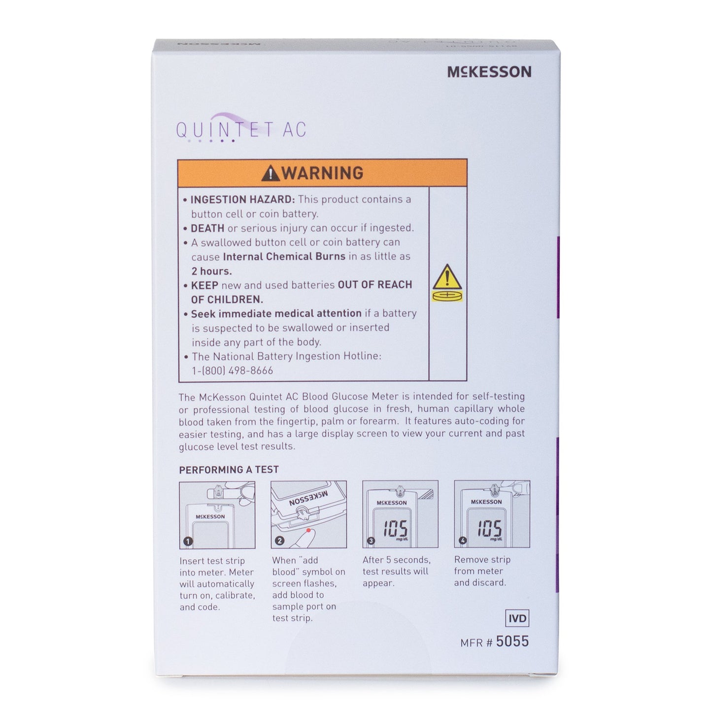 Quintet AC® Blood Glucose Monitoring System 5055