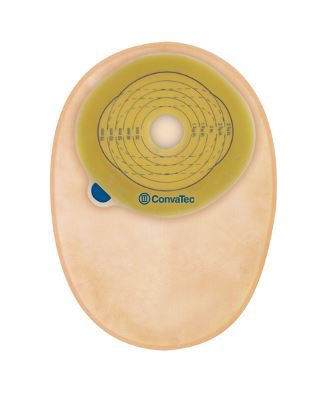 Ostomy Pouch Esteem®+ One-Piece System 8 Inch Length Pre-Cut 1-3/8 Inch Stoma Closed End - 416710
