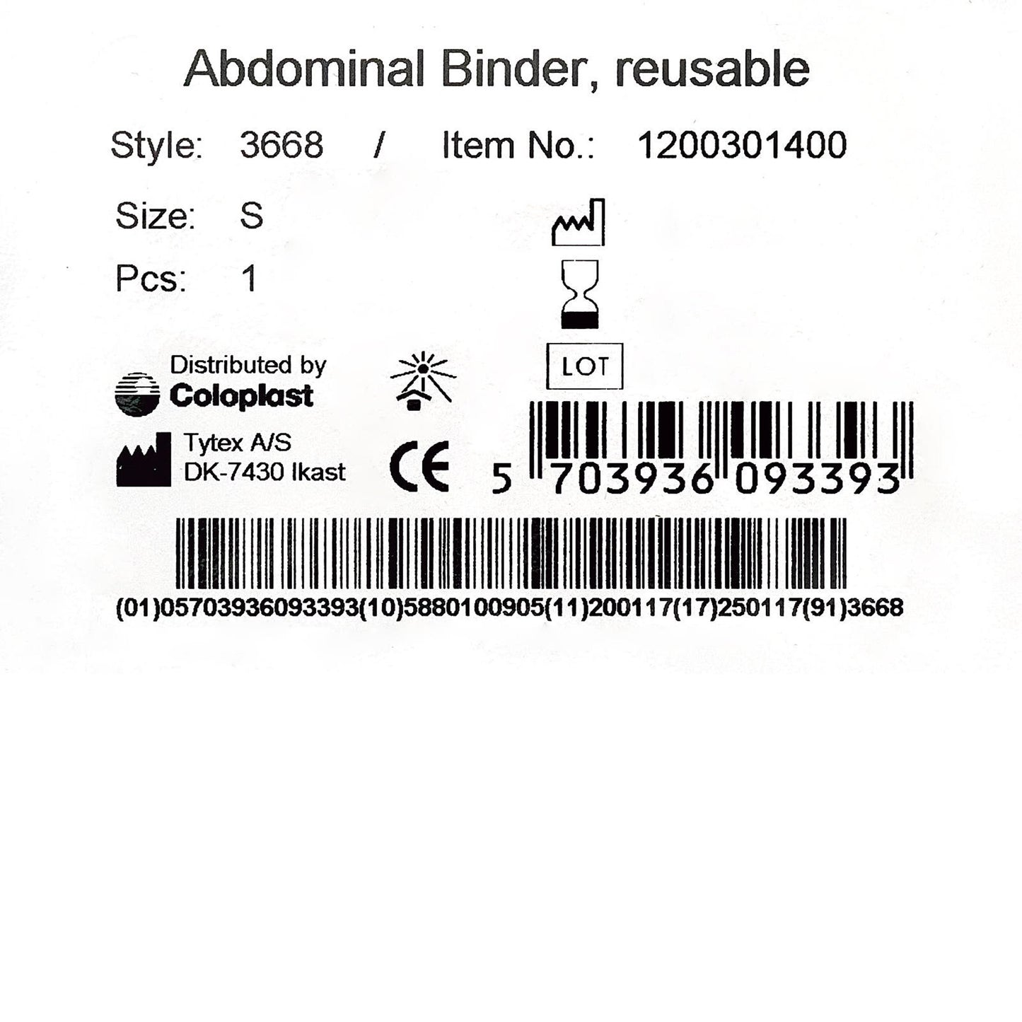 Brava® Support Belt for Ostomy Appliance, fits 29 – 32 inch waists 12003