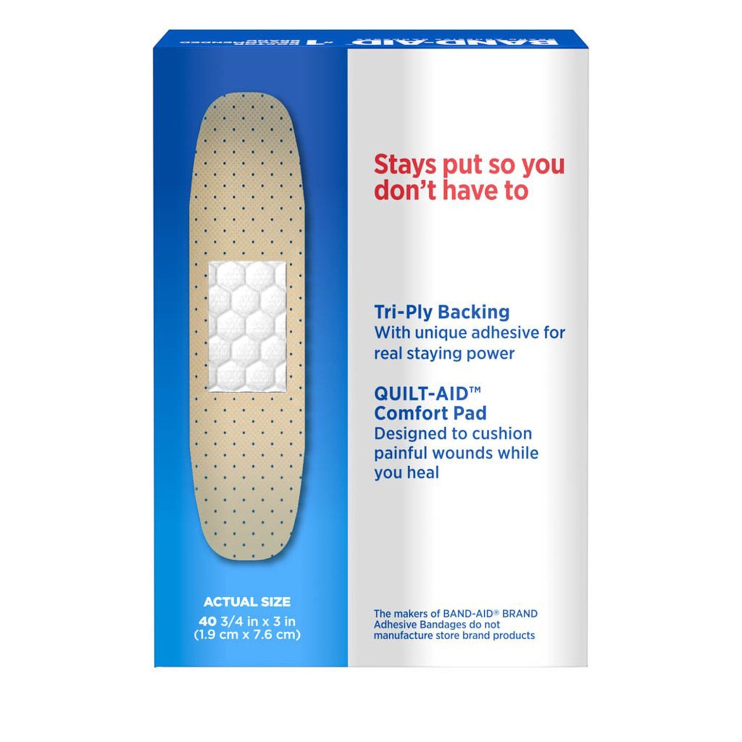 Band-Aid® Tru-Stay™ Adhesive Strip, 3/4 x 3 Inch 08137004666