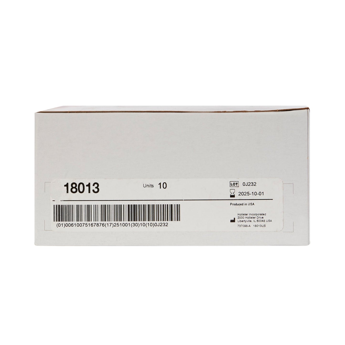 New Image™ 18013 2-Piece Ultra Clear Ostomy Pouch, Pre-cut to Fit 57 mm, Red 18013