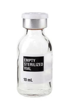 Sterile Empty Vial (SEV) Borosilicate Glass 10 mL Stopper Cap - SEV1020S