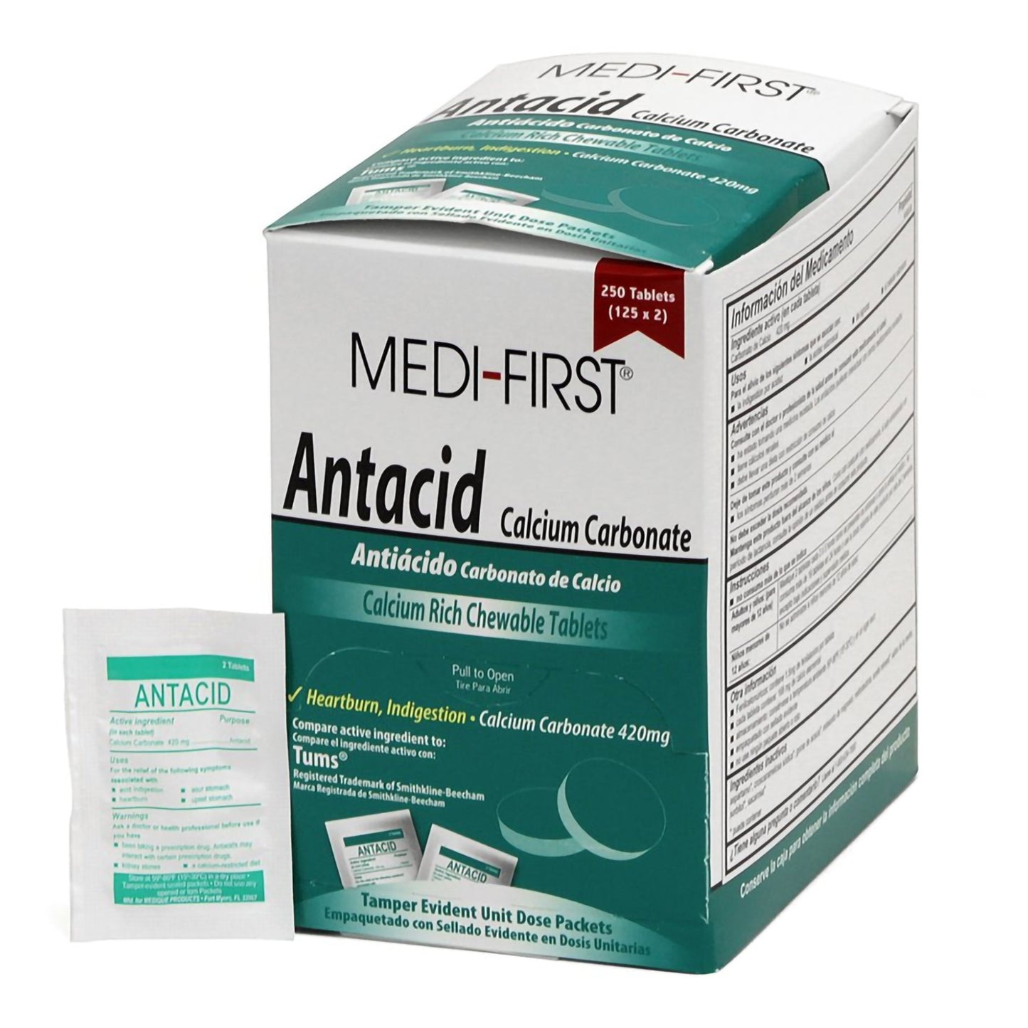 Medi-First® Calcium Carbonate Antacid 80248