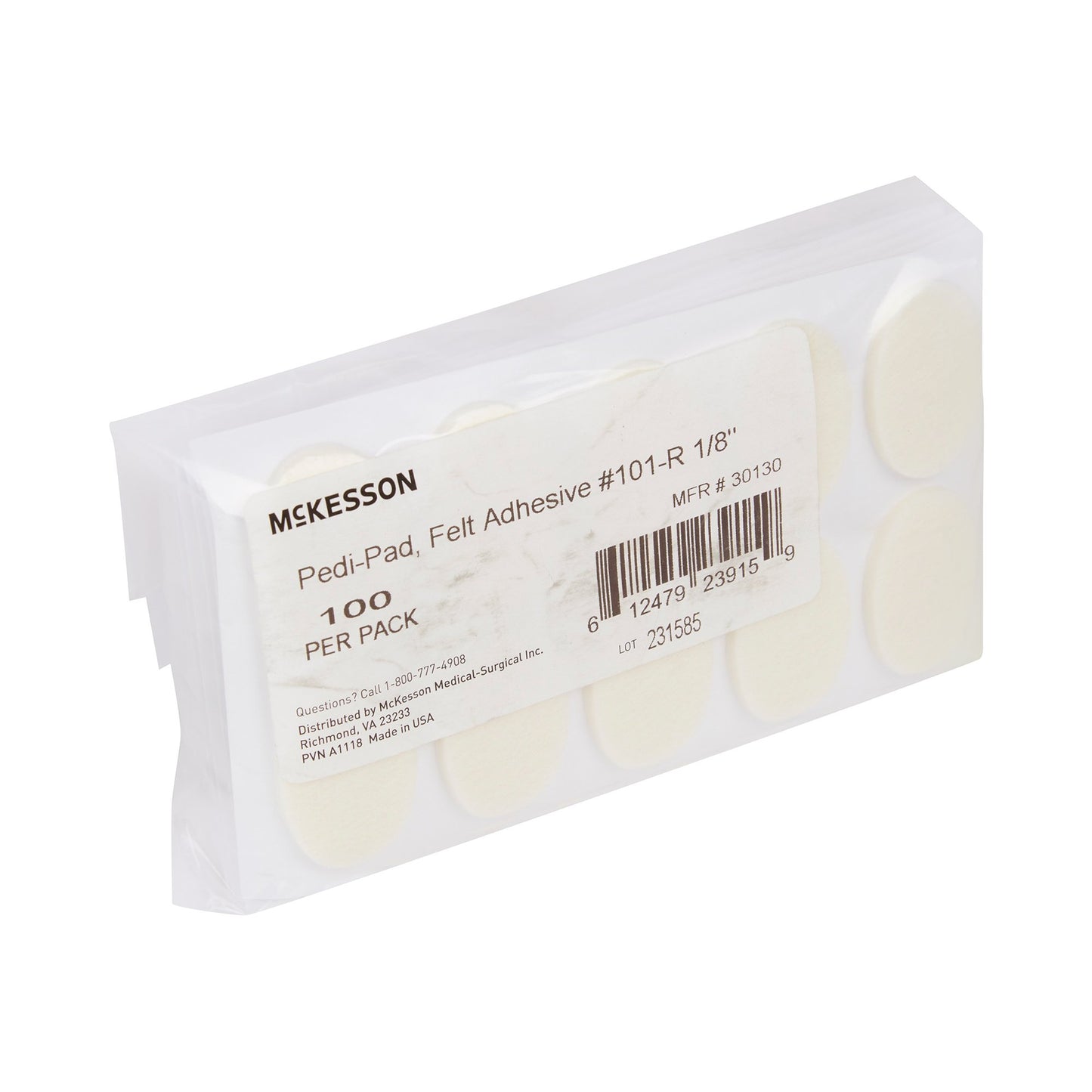 McKesson Pedi-Pad Protective Pad, Size 101 – Regular 30130