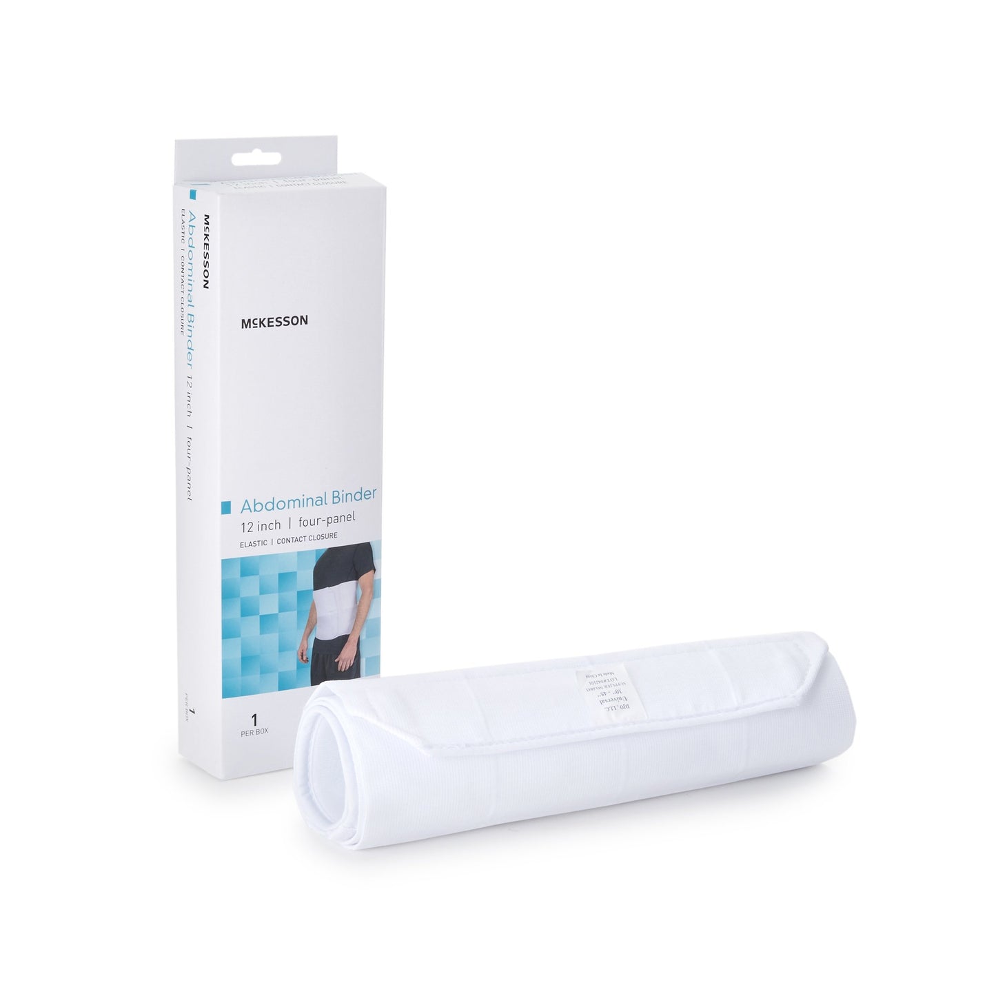 Abdominal Binder McKesson Small / Medium Hook and Loop Closure 30 to 45 Inch Waist Circumference 12 Inch Height Adult - 155-79-89090