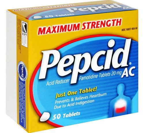 Antacid Pepcid® AC 20 mg Strength Tablet 50 per Box - 16837085550