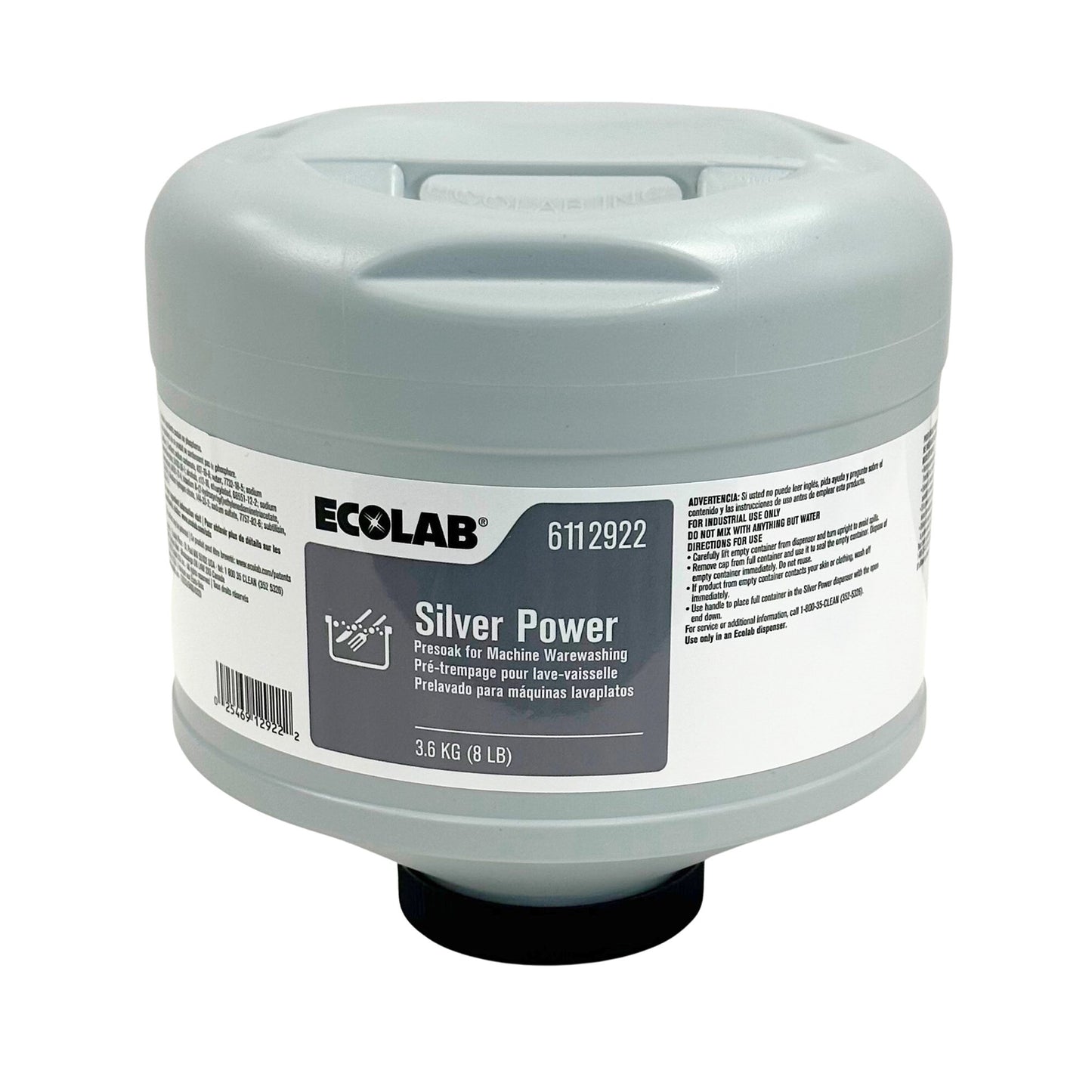 Dish Detergent Solid Silver Power® 8 lbs. Bottle Capsule Citrus Scent - 6112922