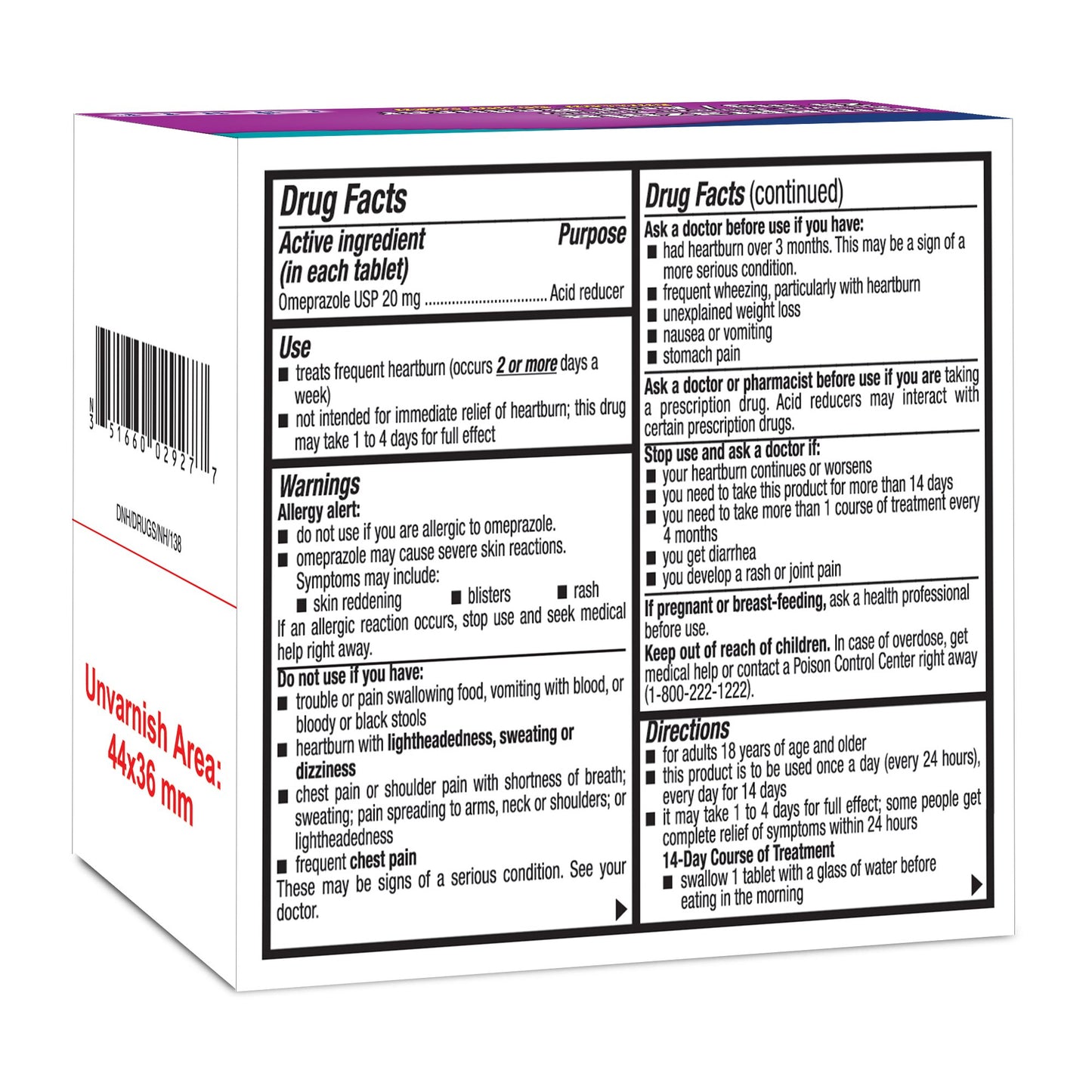 Antacid 20 mg Strength Delayed-Release Tablet 14 per Box 51660002914
