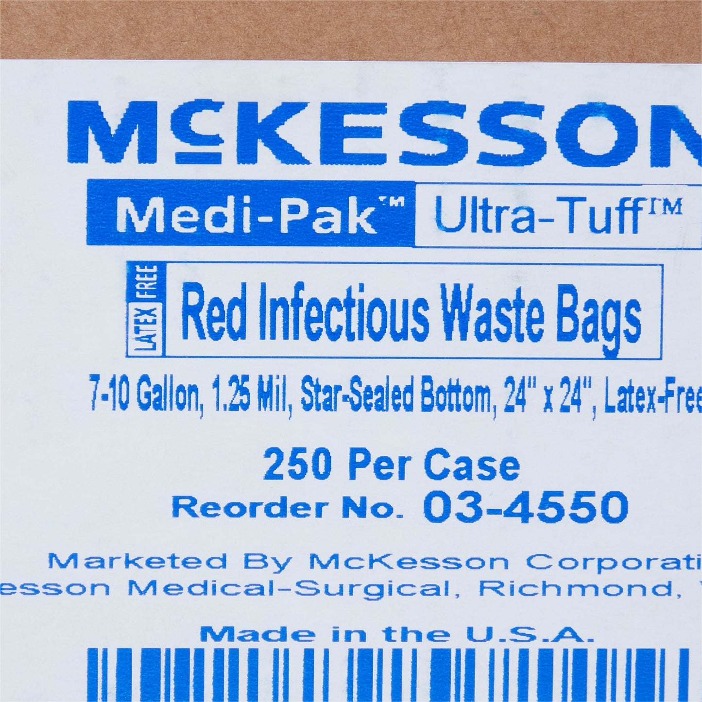 ULTRA-TUFF™ Infectious Waste Bag, 7-10 gal 03-4550
