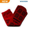 Slipper Socks McKesson Unisex Adult X-Large Double Tread Single Patient Use Red 16-XL-3811-D