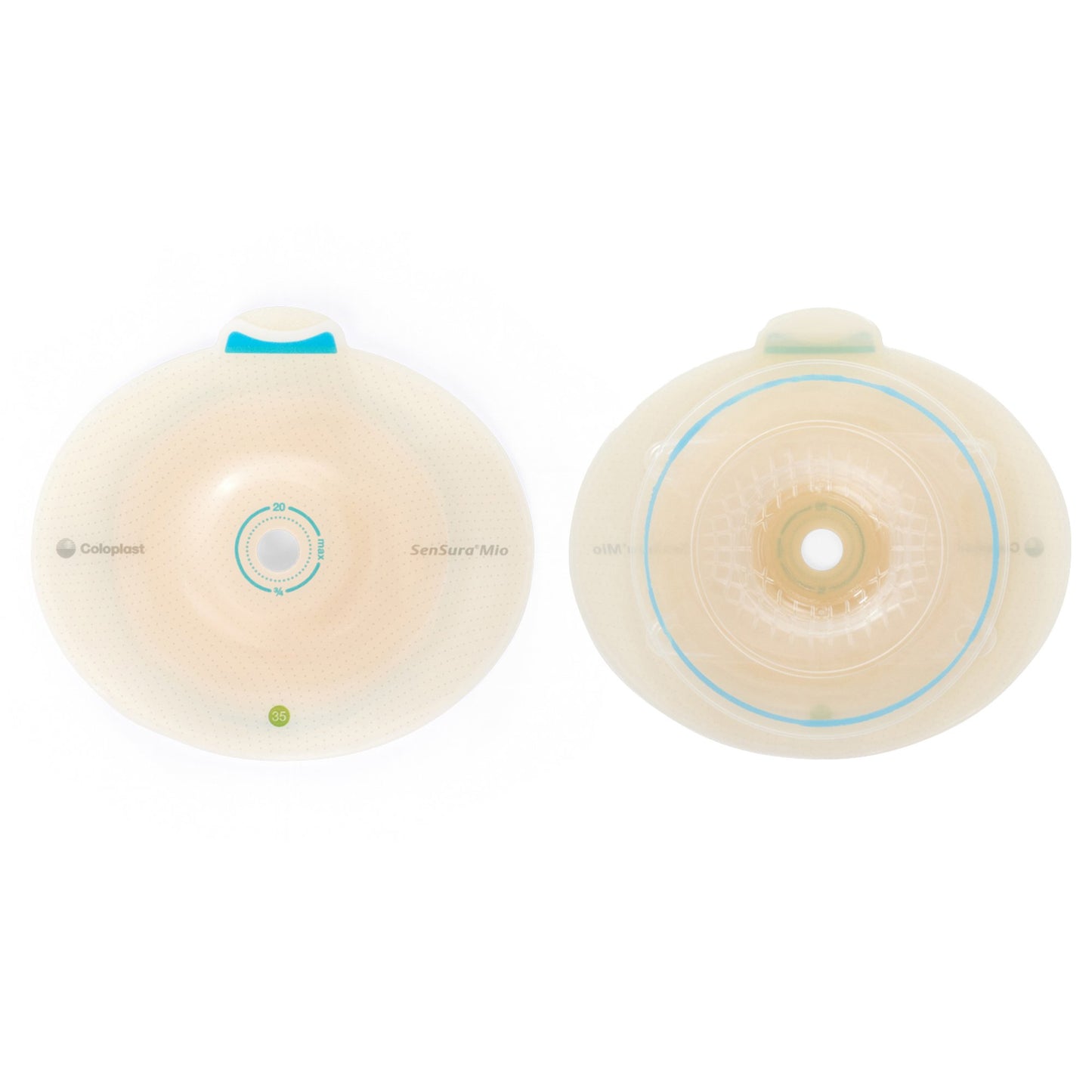 Ostomy Barrier SenSura® Mio Flex Trim to Fit, Extended Wear Elastic Adhesive 50 mm Flange Red Code System 15 to 30 mm Opening - 16481