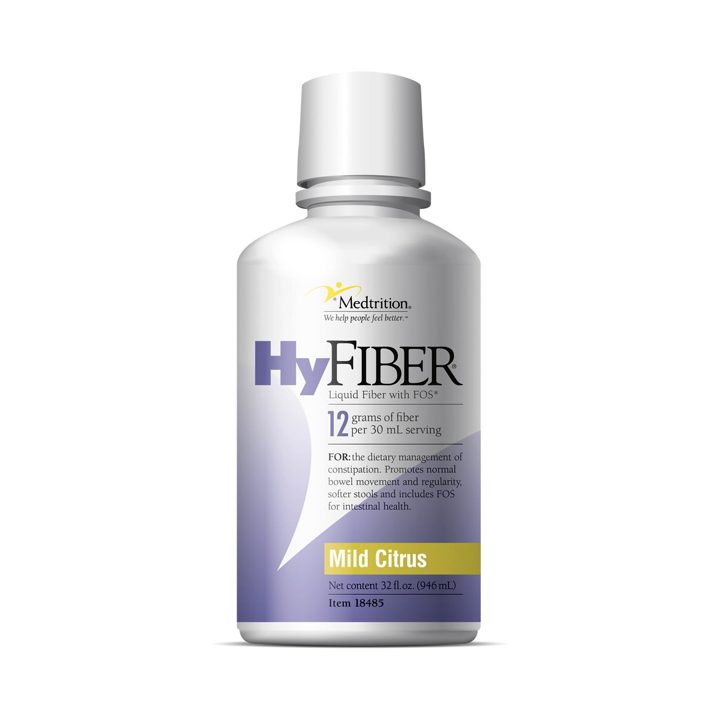 Oral Supplement HyFiber® with FOS Citrus Flavor Liquid 32 oz. Bottle - 18485