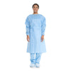 Protective Procedure Gown Halyard Tri-Layer X-Large Blue NonSterile AAMI Level 2 Disposable - 69987