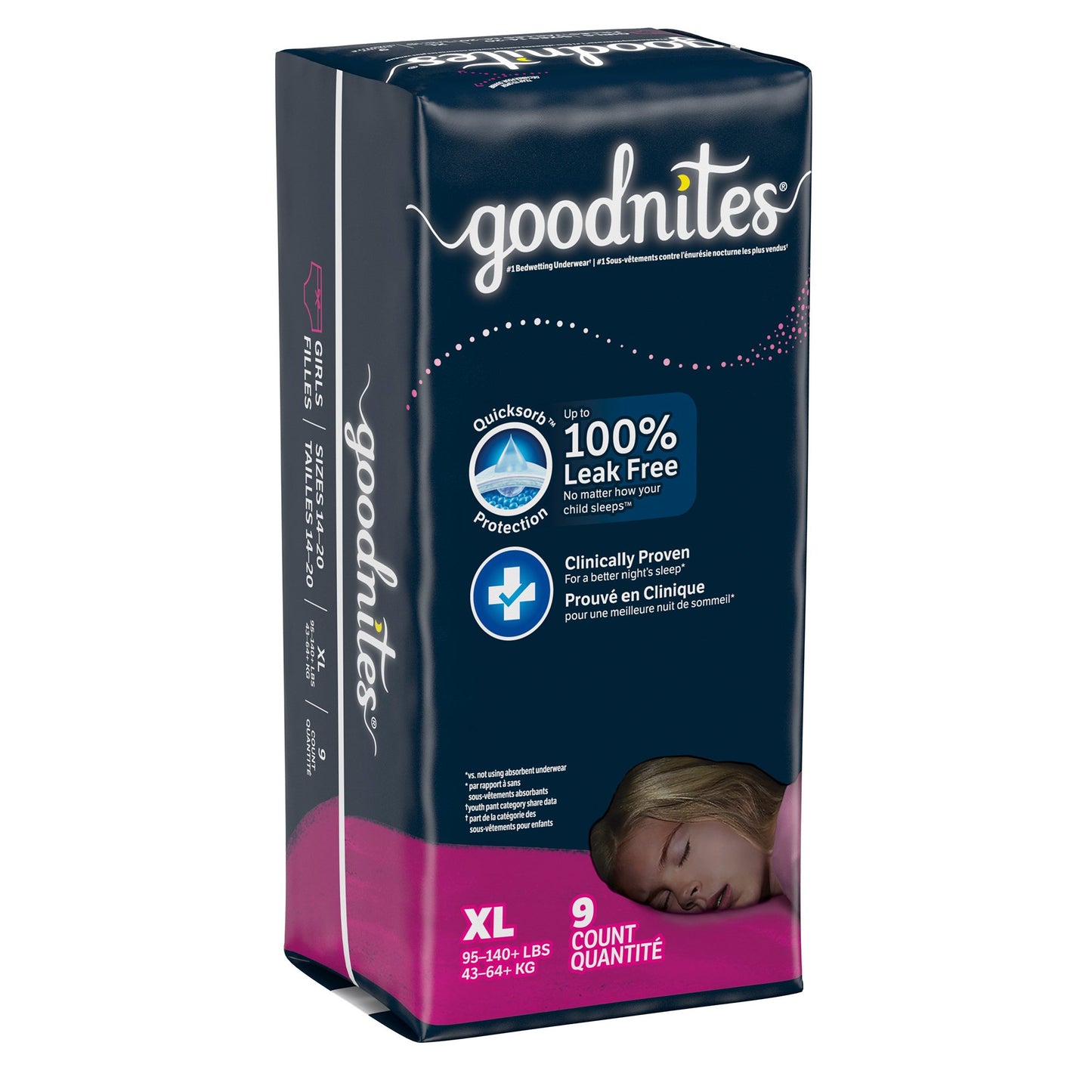 Female Youth Absorbent Underwear GoodNites® Pull On with Tear Away Seams X-Large Disposable Heavy Absorbency - 53382