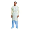 Protective Procedure Gown Halyard Basics One Size Fits Most Yellow NonSterile AAMI Level 2 Disposable - 13962
