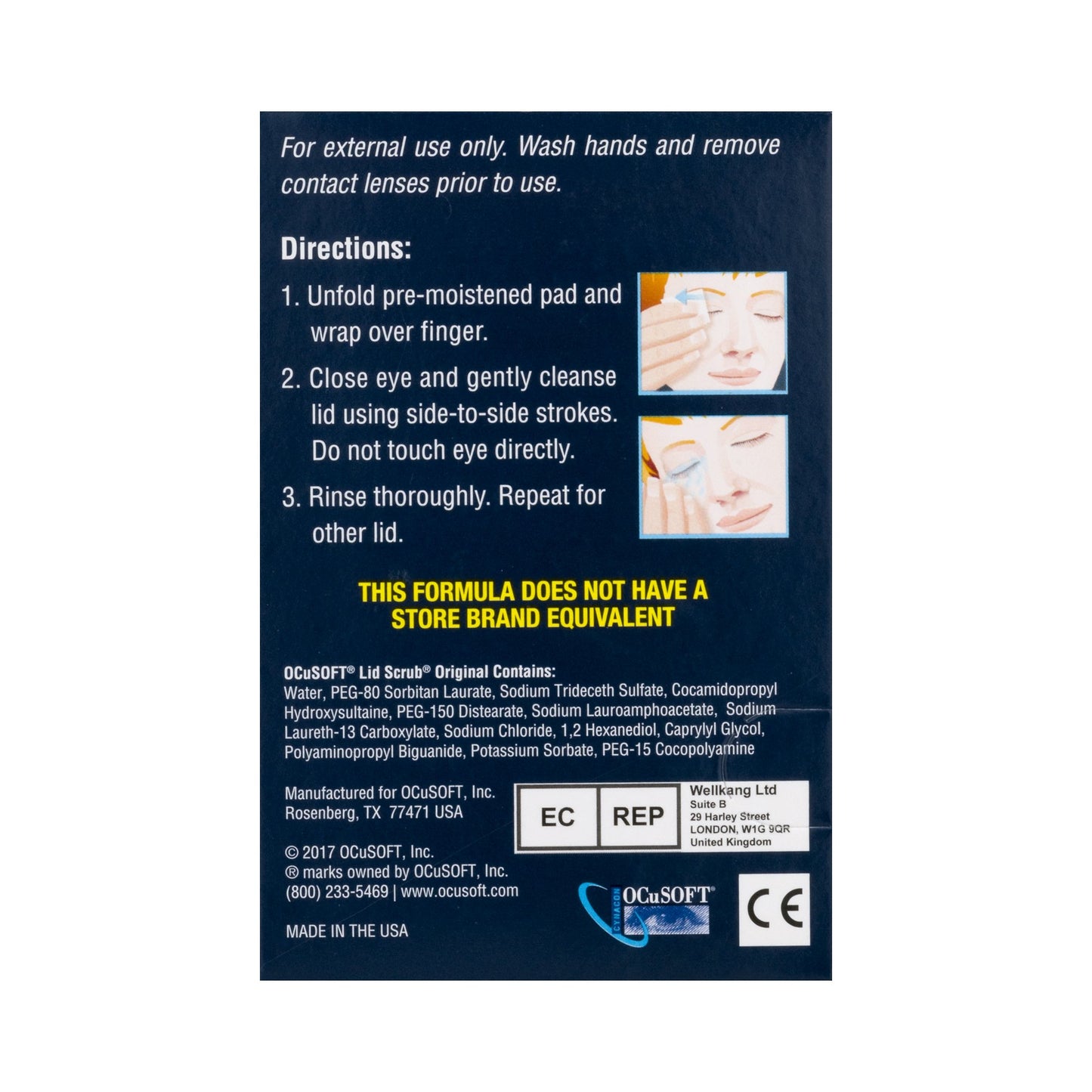 OCuSOFT® Lid Scrub® Eyelid Cleanser 54799030190