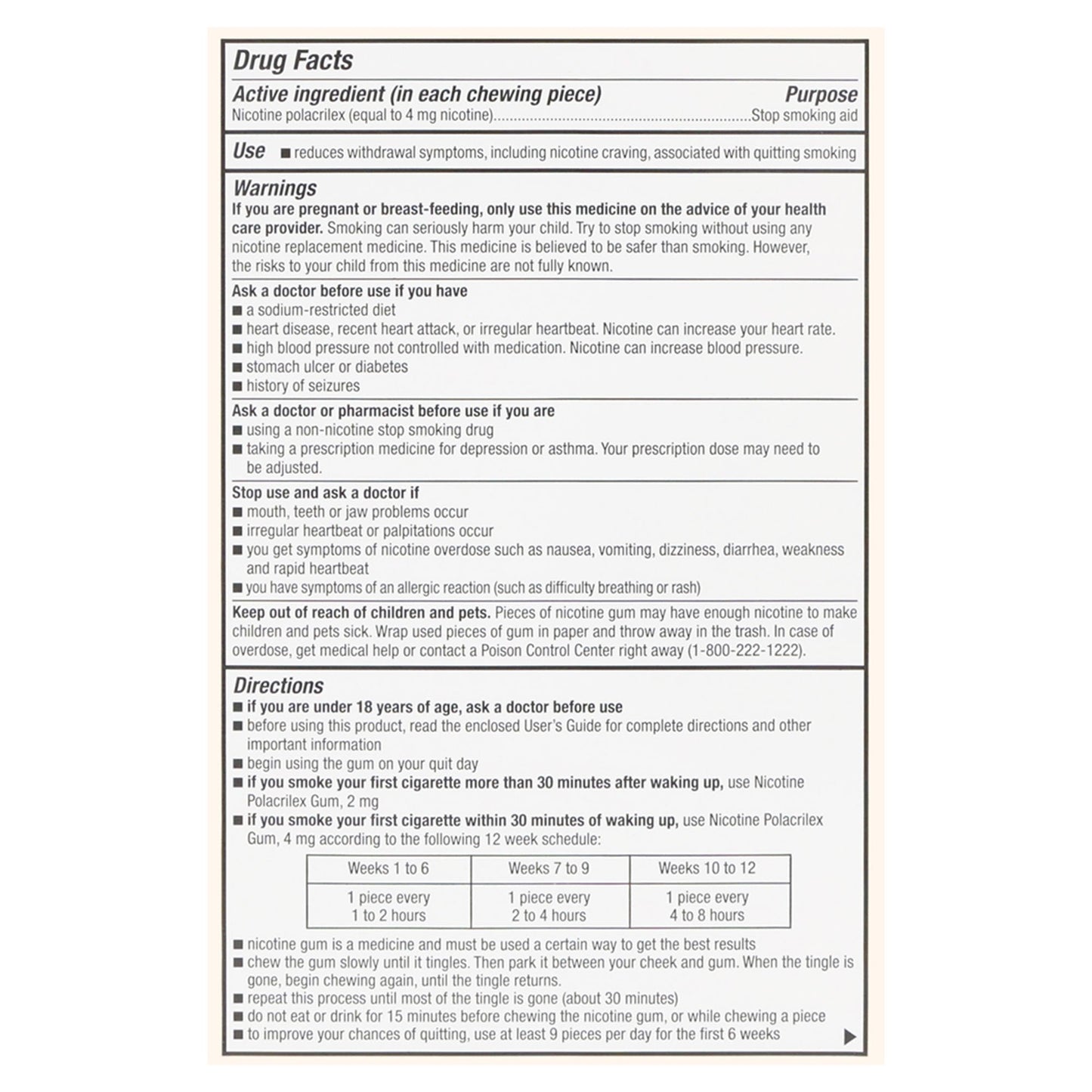 Foster & Thrive™ Nicotine Polacrilex 4 mg (Nicotine) Gum, Original Flavor 70677116702