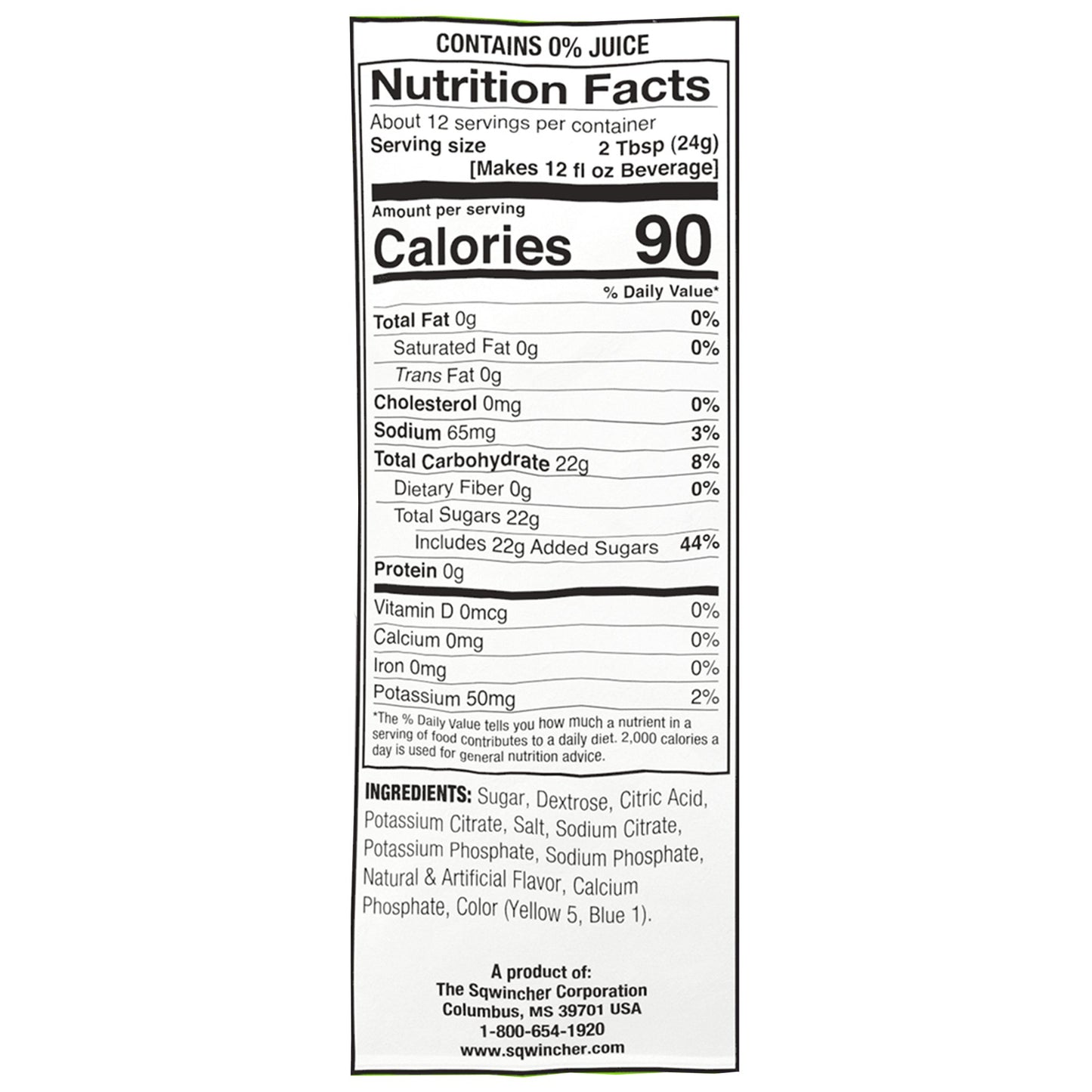 Sqwincher® Powder Pack® Lemon-Lime Electrolyte Replenishment Drink Mix 159016008