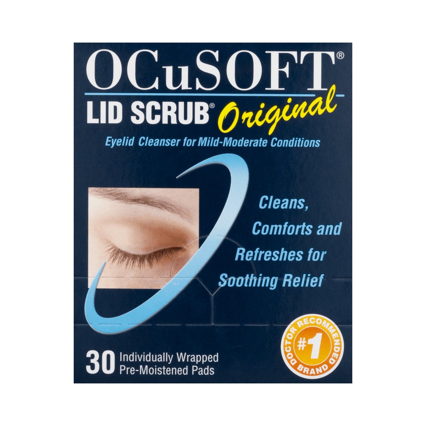 Eyelid Cleanser OCuSOFT® Lid Scrub® 30 per Box Wipe - 54799030190