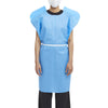 Patient Exam Gown McKesson One Size Fits Most Blue Disposable - 18-831