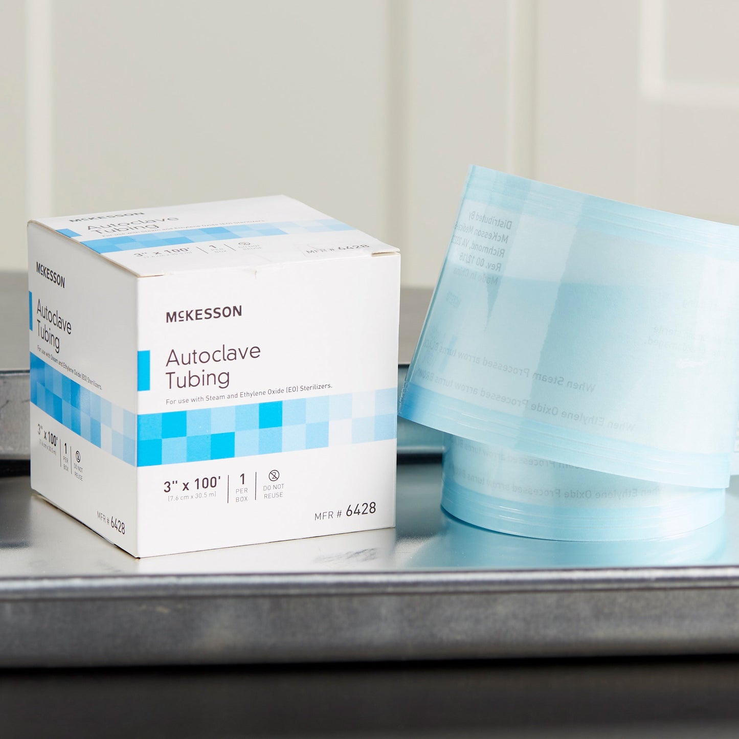 McKesson Sterilization Tubing, 3 Inch x 100 Foot 6428