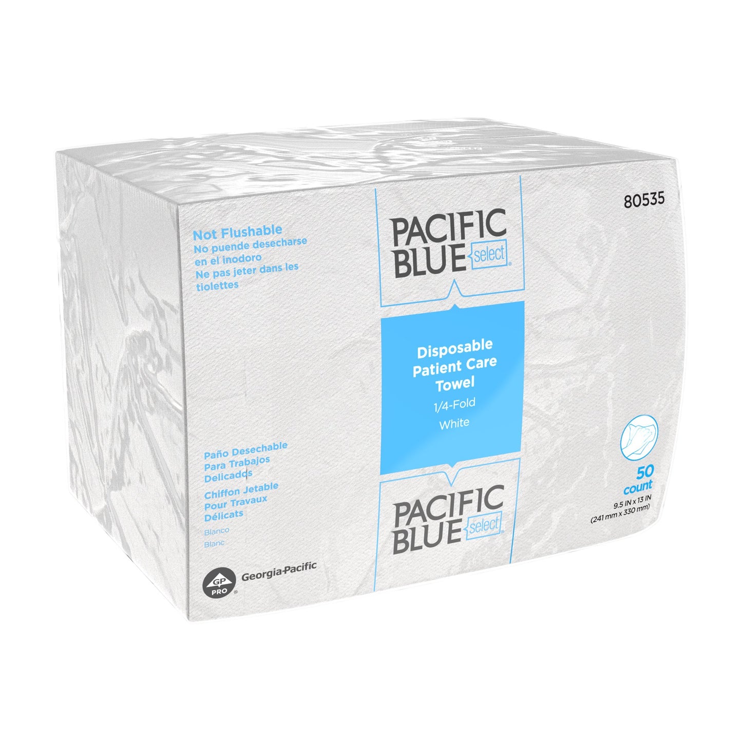 Washcloth Pacific Blue Select® 9-1/2 X 13 Inch White Disposable - 80535