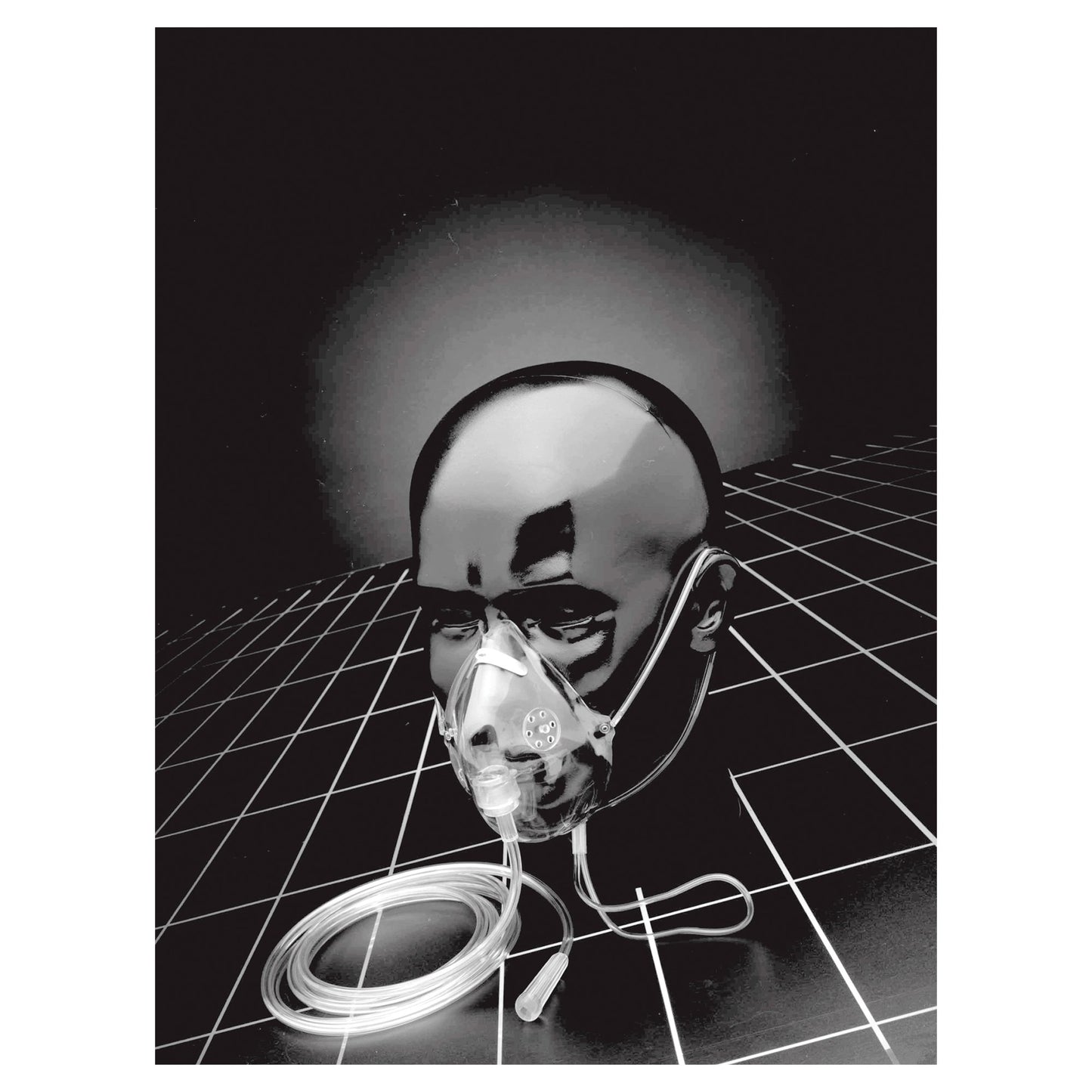 Oxygen Mask Salter Labs® Elongated Style Adult One Size Fits Most Adjustable Head Strap / Nose Clip - 8005-7-50