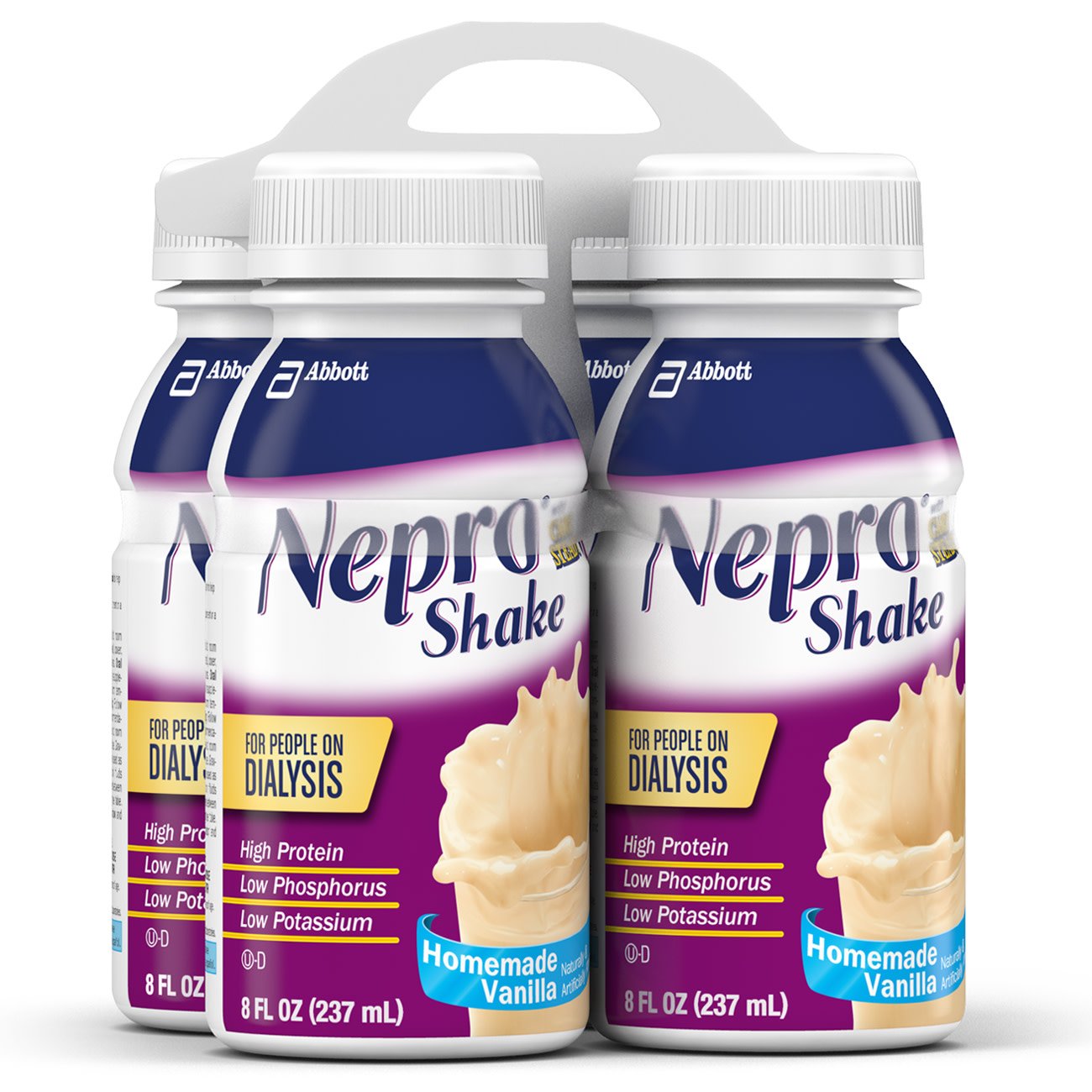 Nepro® with Carbsteady® Vanilla Shake for People on Dialysis, 8-ounce bottle 63176